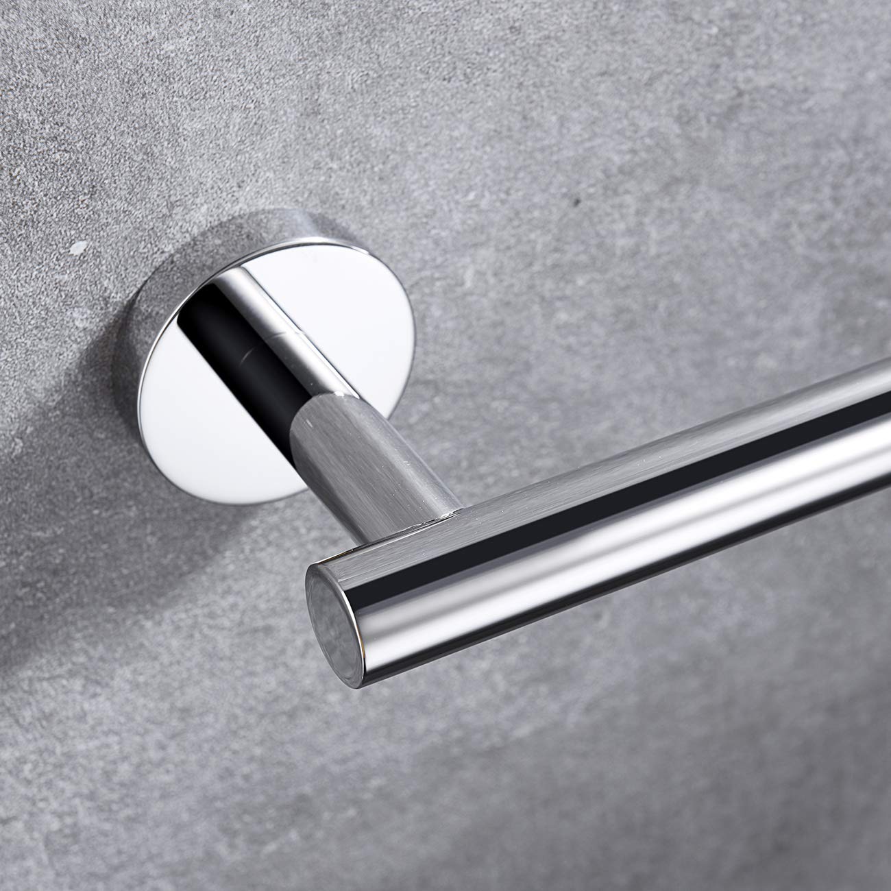 Premium 4-Piece Bathroom Accessories Set - Polished Stainless Steel Wall Mounted Towel Bar, Hand Towel Rack, Toilet Paper Holder & Robe Hooks - Modern Bathroom Organization for Home & Hotel Use