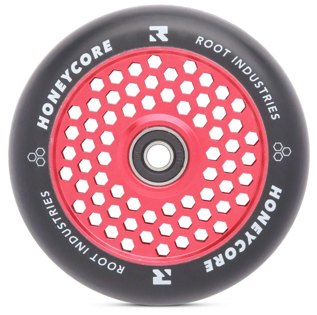Root Industries HoneyCore Wheels 110mm - Premium Inline Skate Wheels for Speed & Performance - Perfect for Outdoor Skating, Roller Derby & Aggressive Skating