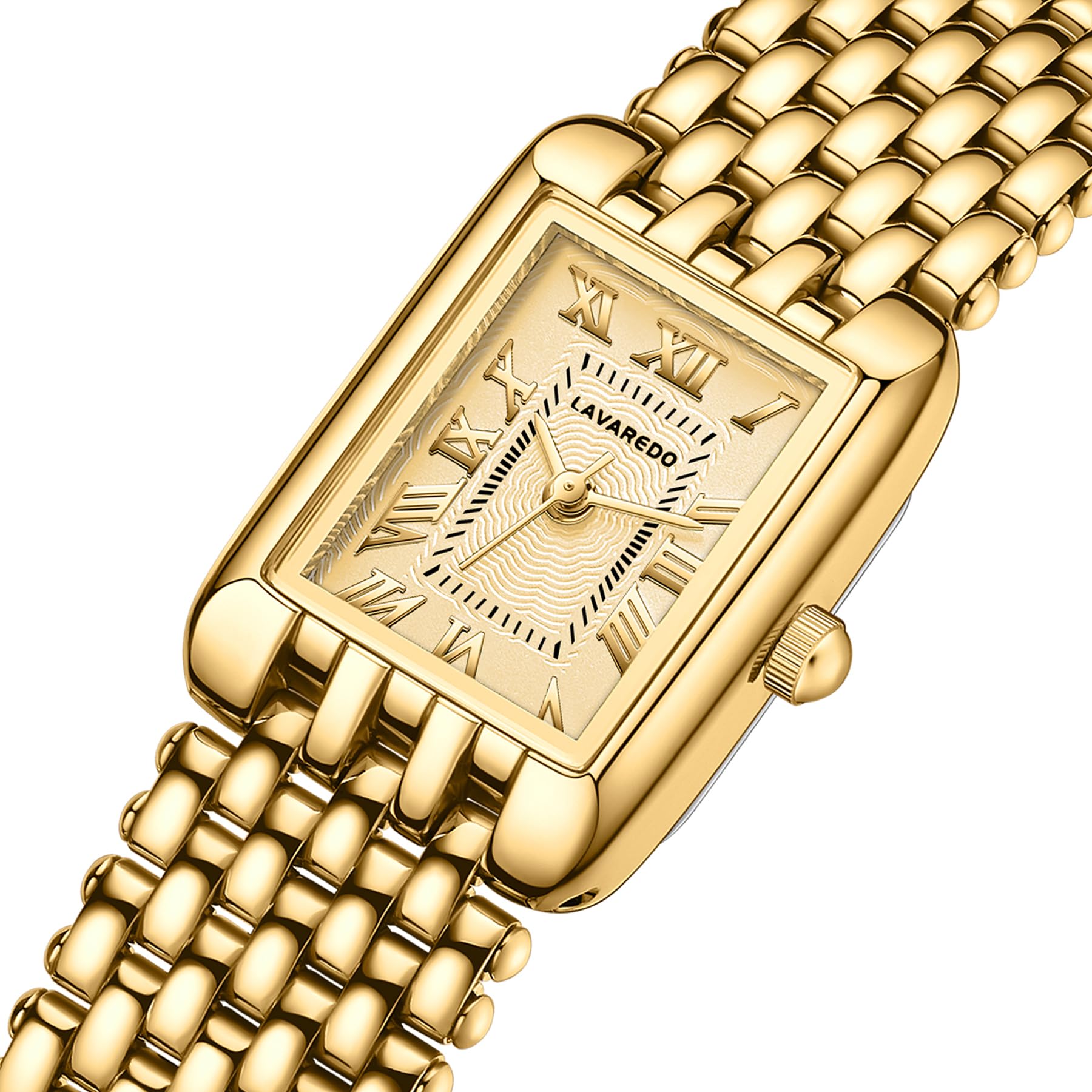 NN BEN NEVIS Gold Women's Watch - Dainty Small Ladies Watch with Stainless Steel Strap, Luxury Casual Fashion Square Quartz Waterproof Watch (Bracelet Adjustment Tool Included) - Perfect for Office, Date Night & Everyday Wear