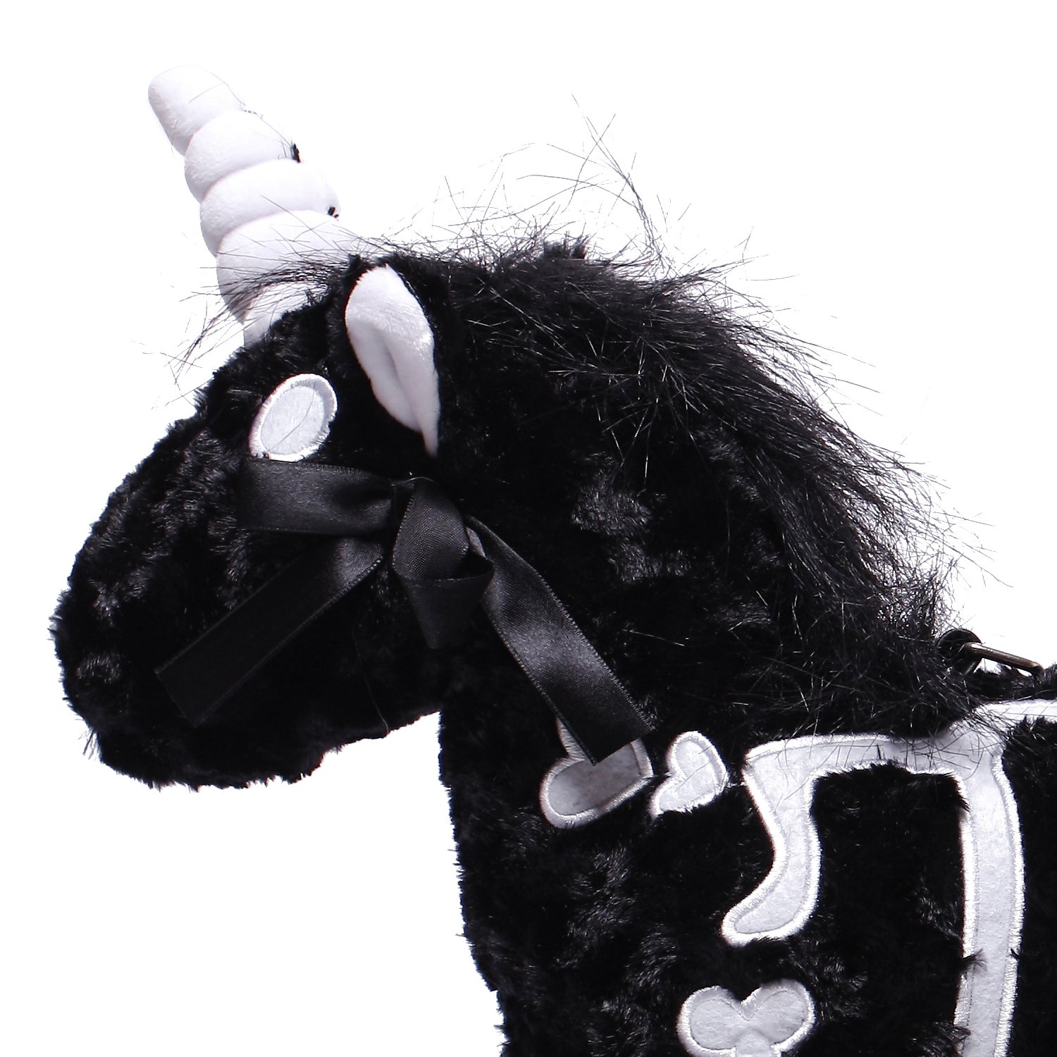 Littleforbig Uniskelly Skeleton Unicorn Plush Stuffed Animal with Shoulder Bag - Cute Kawaii Halloween Toy & Fashion Accessory for Girls, Cosplay, Gift Giving & Everyday Use