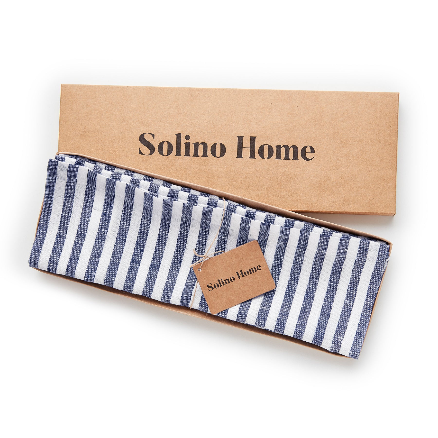 Amalfi Stripe Cotton Placemats Set of 6 - Waterproof & Washable Table Mats for Dining, Kitchen, and Party Decor - Elegant Italian-Inspired Table Setting Accessories