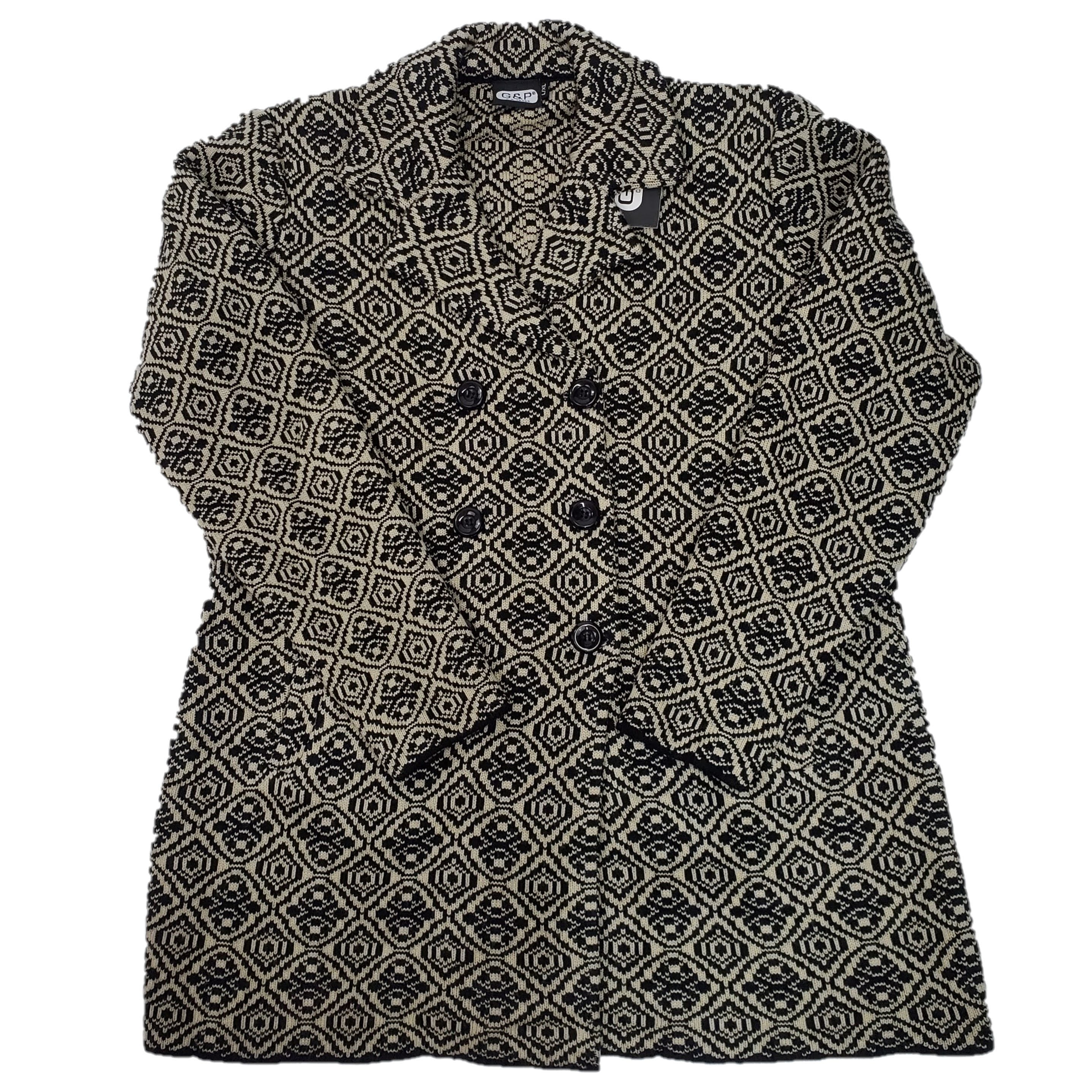 Women's Designer Knitted Coat - Stylish Winter Warmth for Casual Outings & Office Wear