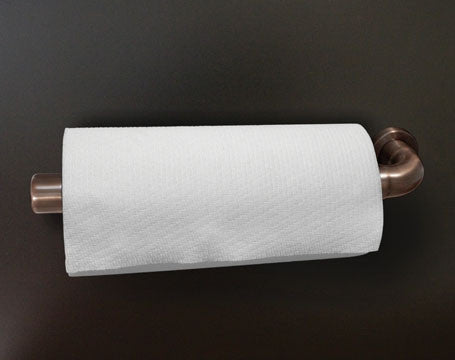 Stainless Steel Paper Towel Holder & Hand Towel Bar - Wall Mounted Kitchen & Bathroom Organizer for Home & Office Use