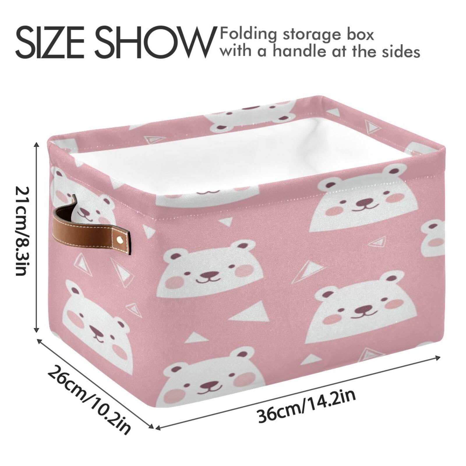 Large Fabric Storage Bins with Handles - Collapsible Organizer for Closet, Shelves & Home | Perfect for Clothes, Toys & Bedroom Storage