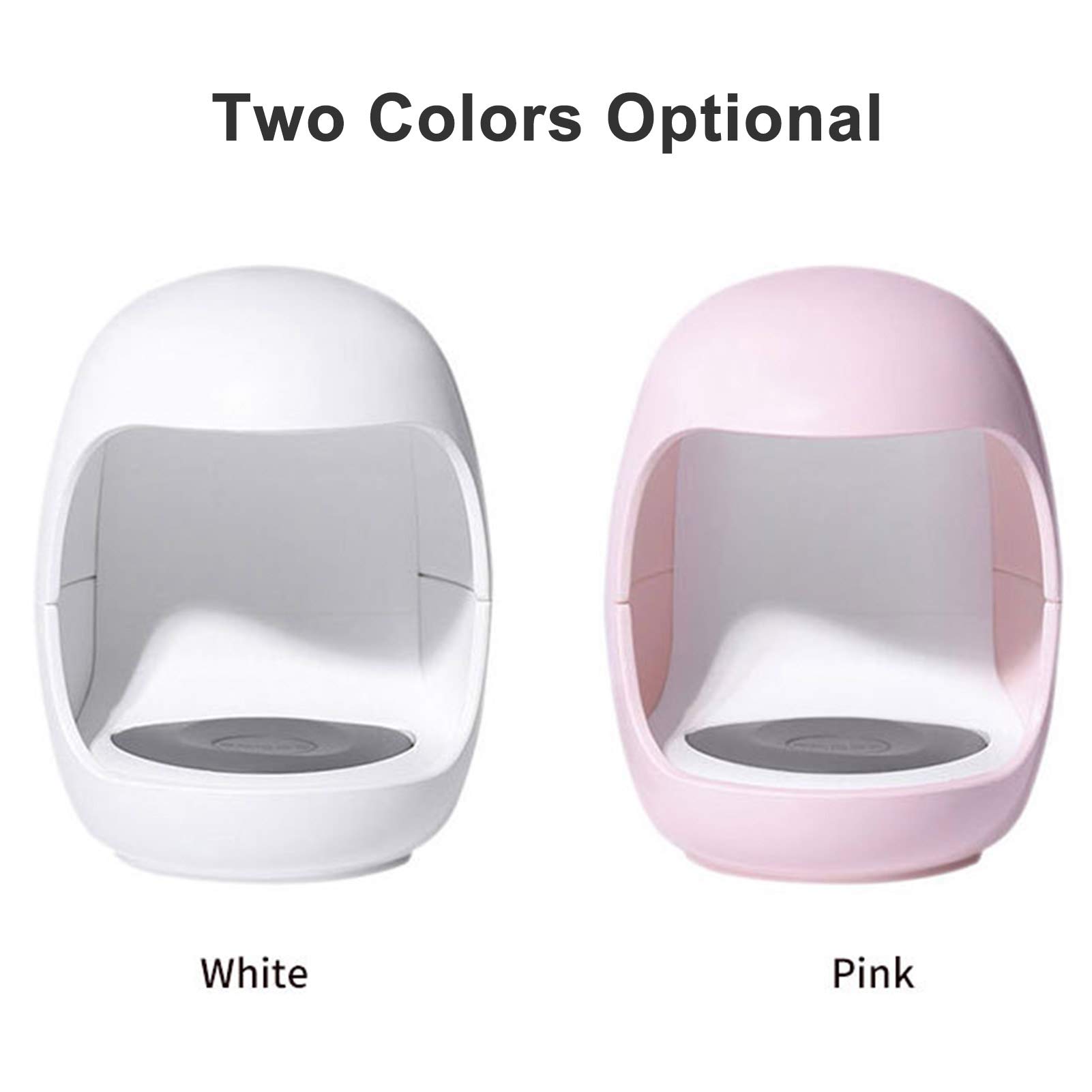 Professional UV LED Nail Lamp Dryer - 3W Nail Polish Curing Light with 2 Timer Settings, Salon Quality Manicure Tool for Gel Nails, Perfect for Home Use & Birthday Gifts (White) - Layfoo | Great for Nail Salons, DIY Manicures & At-Home Nail Care