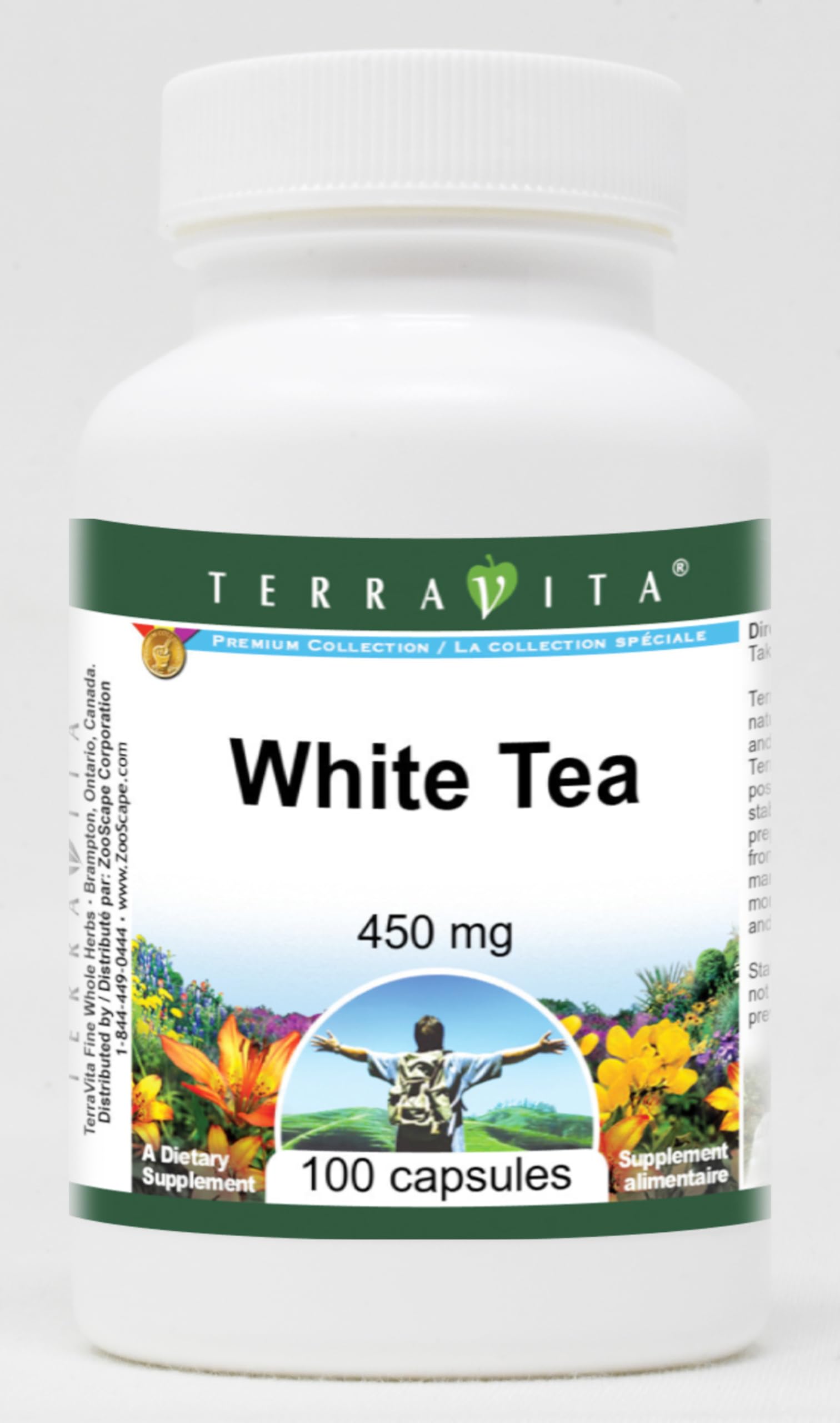 Premium White Tea Extract 450mg (100 Capsules, 2-Pack) | Antioxidant Supplement for Immune Support & Stress Relief | Supports Healthy Skin & Digestion | Perfect for Daily Wellness & Detox Routine
