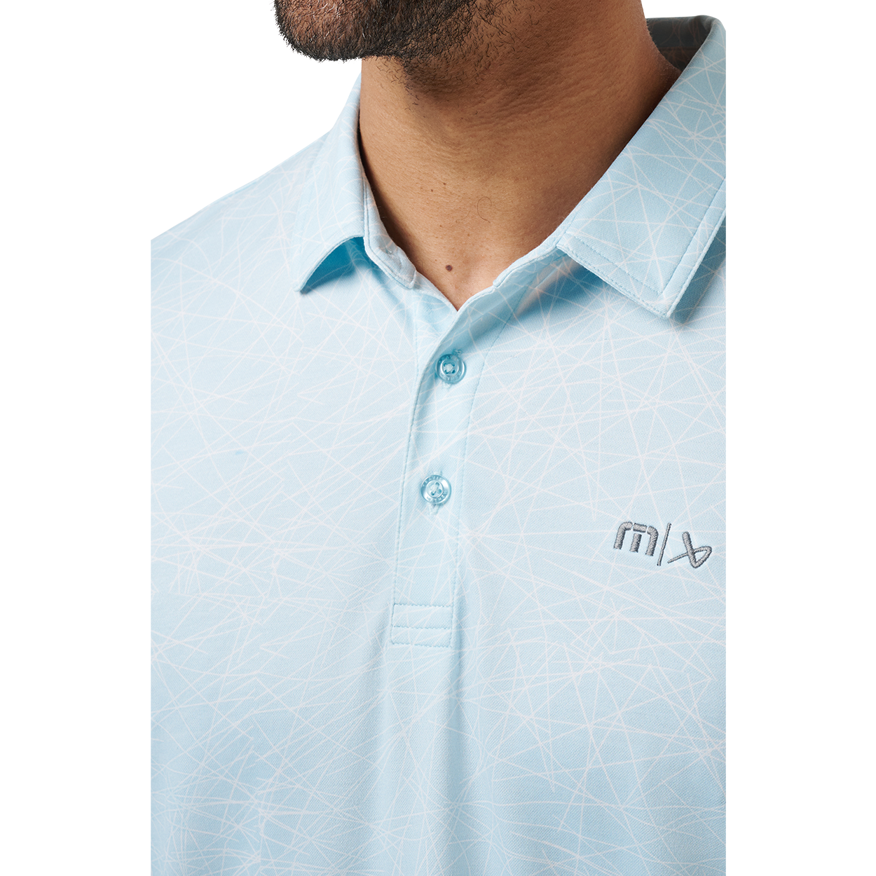Bauer x TravisMathew Clean Ice Polo Shirt for Men - Breathable Golf & Casual Wear - Perfect for Golfing, Office, and Outdoor Activities