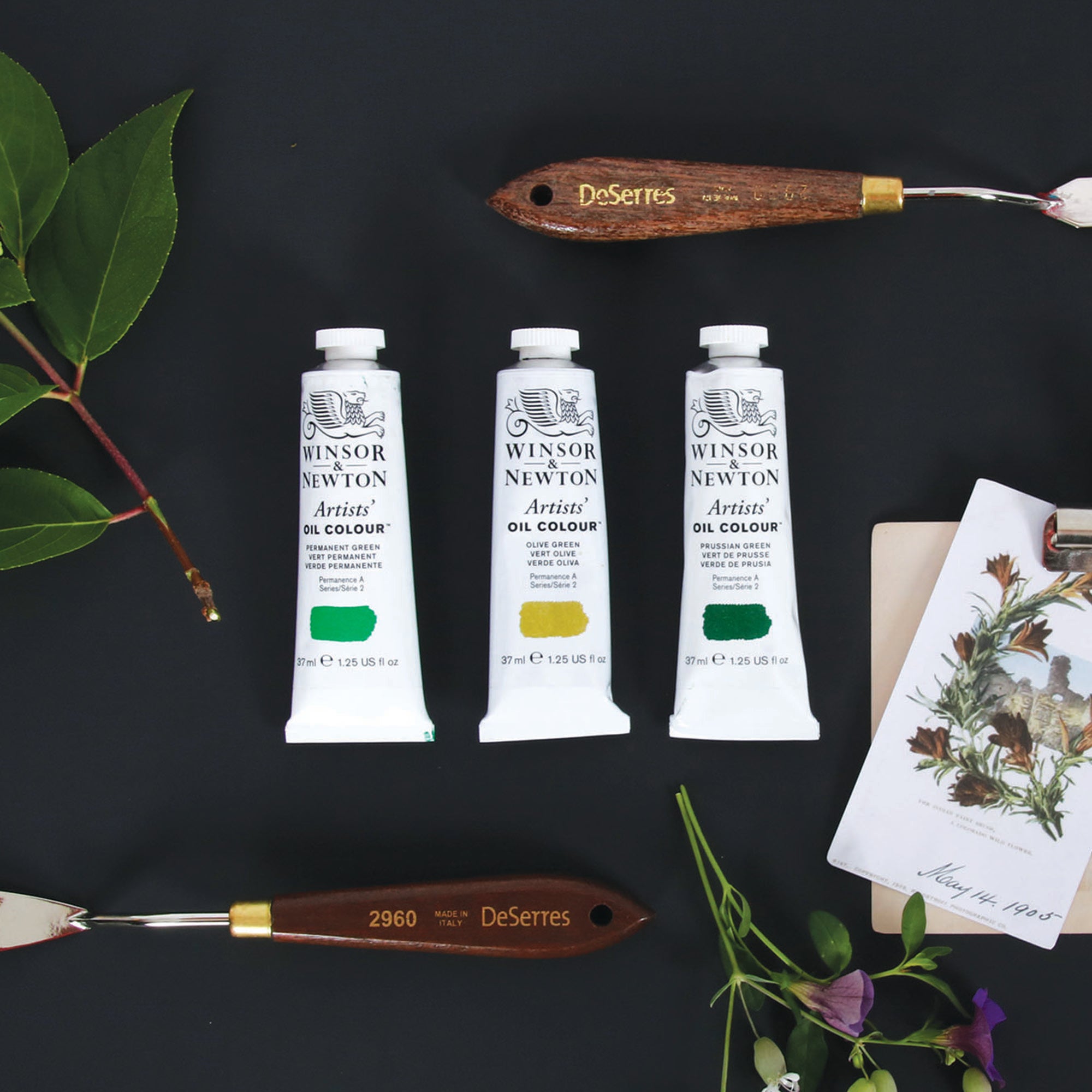 Premium Cobalt Green Oil Paint for Artists - Professional Grade, Vibrant Pigment, Smooth Blending - Ideal for Canvas, Portraits & Landscape Painting