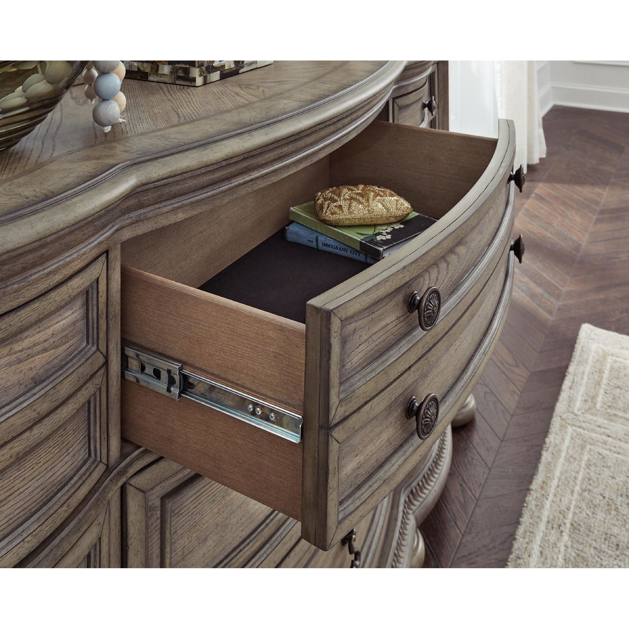 Ardenfield Dresser Light Brown - Modern Wooden Chest of Drawers for Bedroom & Living Room Storage