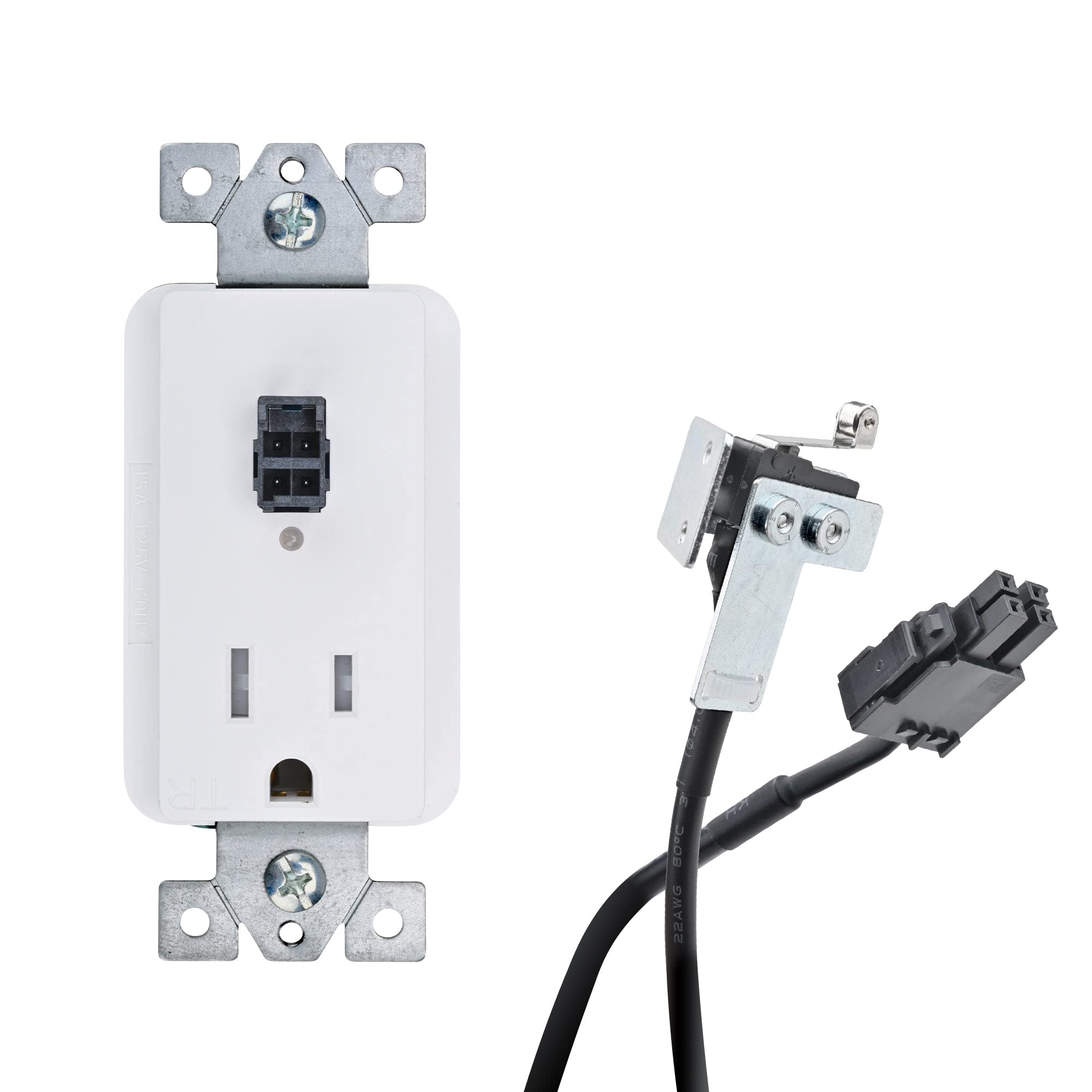 Docking Drawer Safety Cutoff for In-Drawer Outlets - 15 Amp Power Protection for Kitchen, Office & Workshop Drawers | Prevents Electrical Hazards
