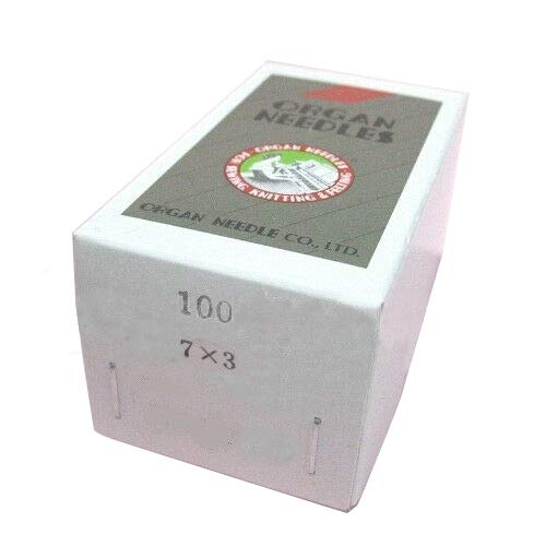 Premium 100-Pack Organ 7X3 DYX3 794 Sewing Machine Needles - Compatible with Singer & Consew Highlead - Size 19 (Metric 120) - Ideal for Heavy Fabrics, Upholstery & Leather Sewing Projects