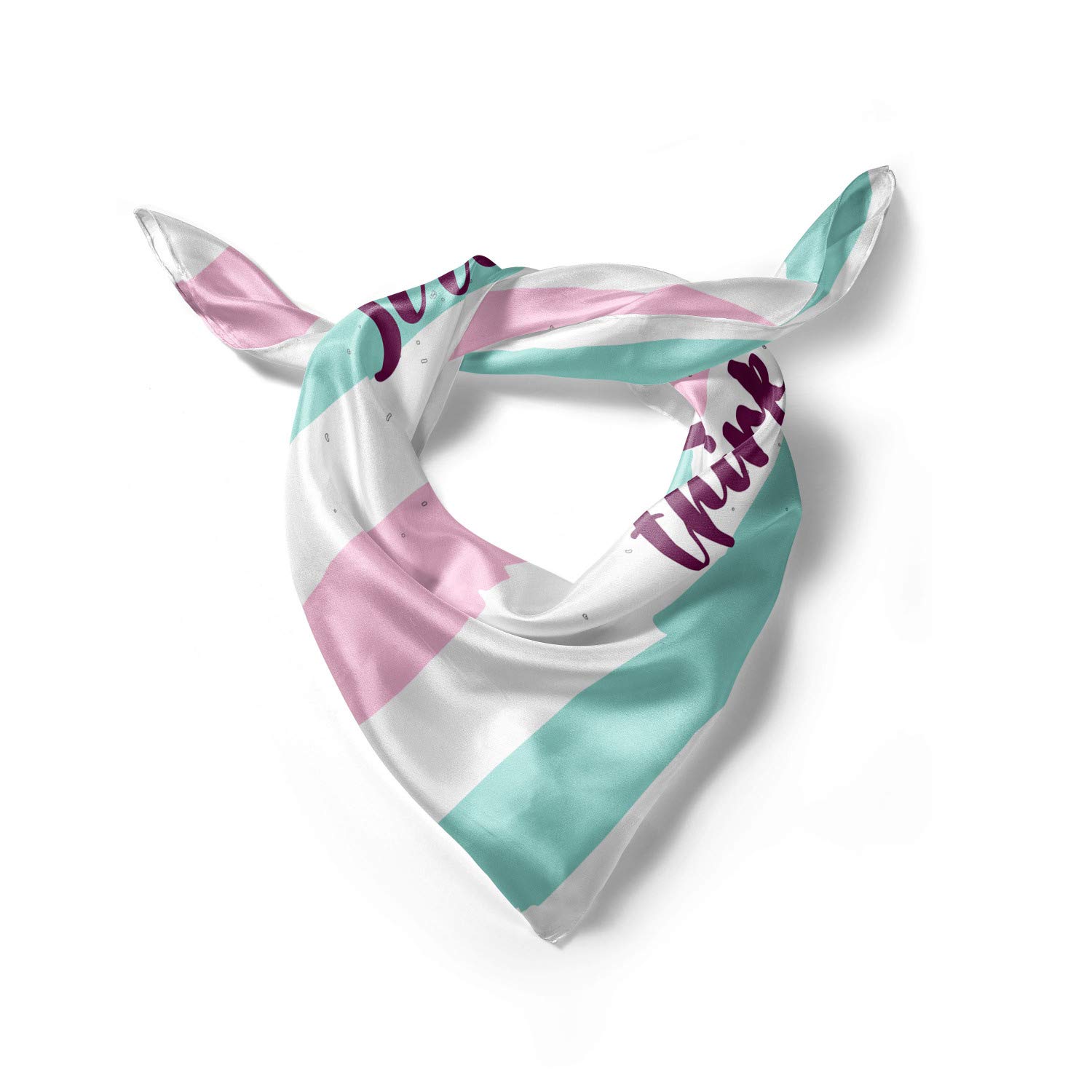 Ambesonne Stylish Head Scarf for Women - Watercolor Stripes Design - Soft Hair Wrap & Bandana - Perfect for Yoga, Beach, Travel and Everyday Fashion Accessory