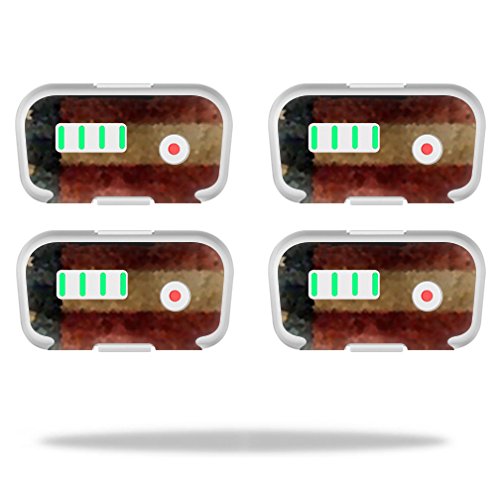 DJI Phantom 3 Battery Skins (4-Pack) - Vintage Flag Design Protective Vinyl Wrap Stickers | Compatible with DJI Phantom 3 Drone Batteries | Perfect for Customization, Protection & Personal Style