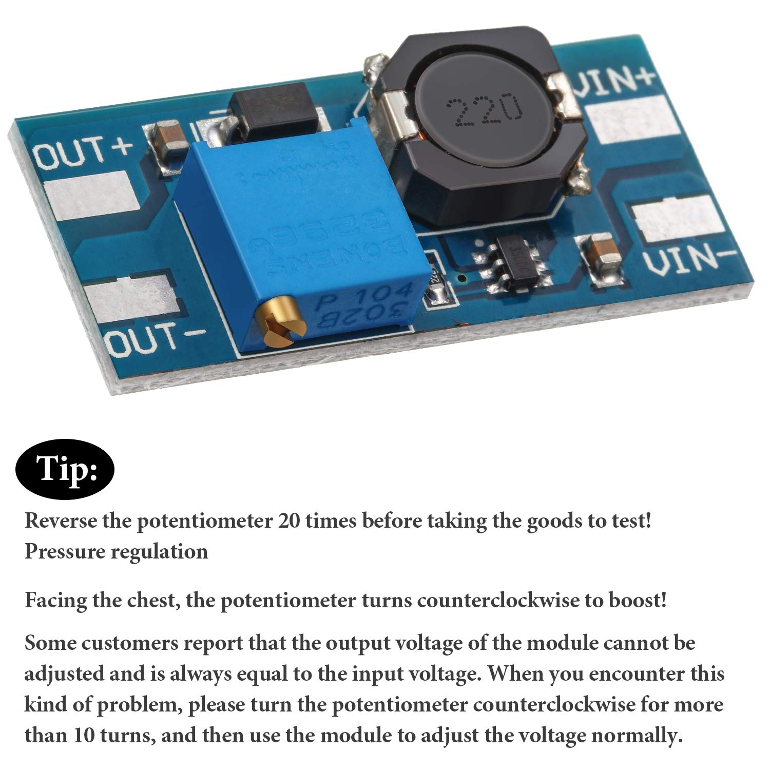 10Pcs DC-DC Boost Converter Module 2A Adjustable Voltage Regulator Board 2V-24V Input to 5V-28V Output (No USB) for DIY Electronics, Solar Projects & Power Supply Circuits