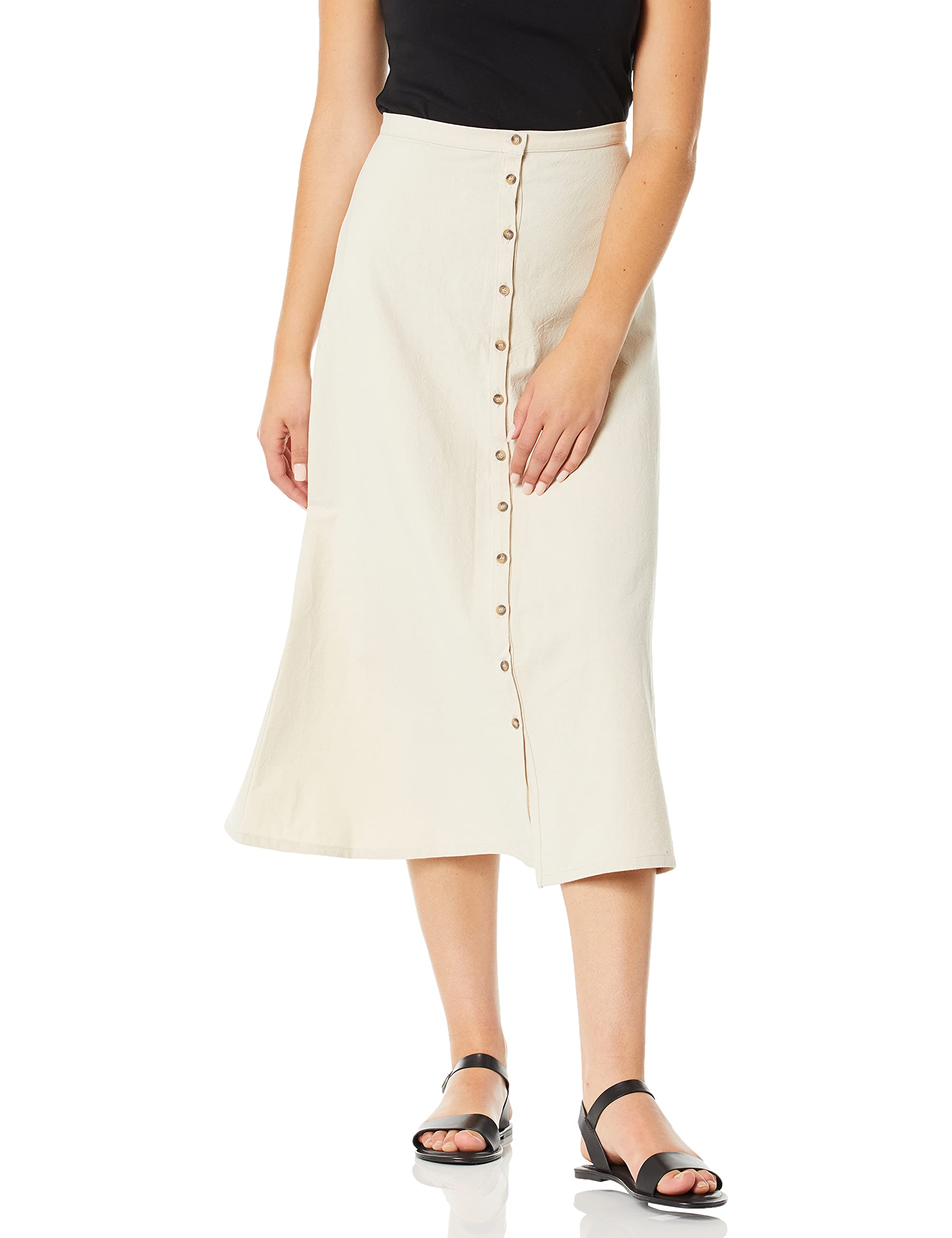 Rachel Pally Women's Winter Linen Canvas Ainsley Skirt - Flowy Midi Skirt for Casual Wear, Office & Holiday Outfits | Comfortable & Stylish Winter Fashion