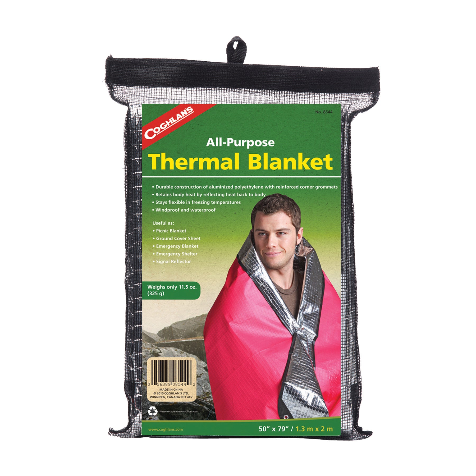 Coghlan's Emergency Thermal Blanket - Lightweight, Compact Survival Blanket for Outdoor, Camping, Hiking & First Aid Kits