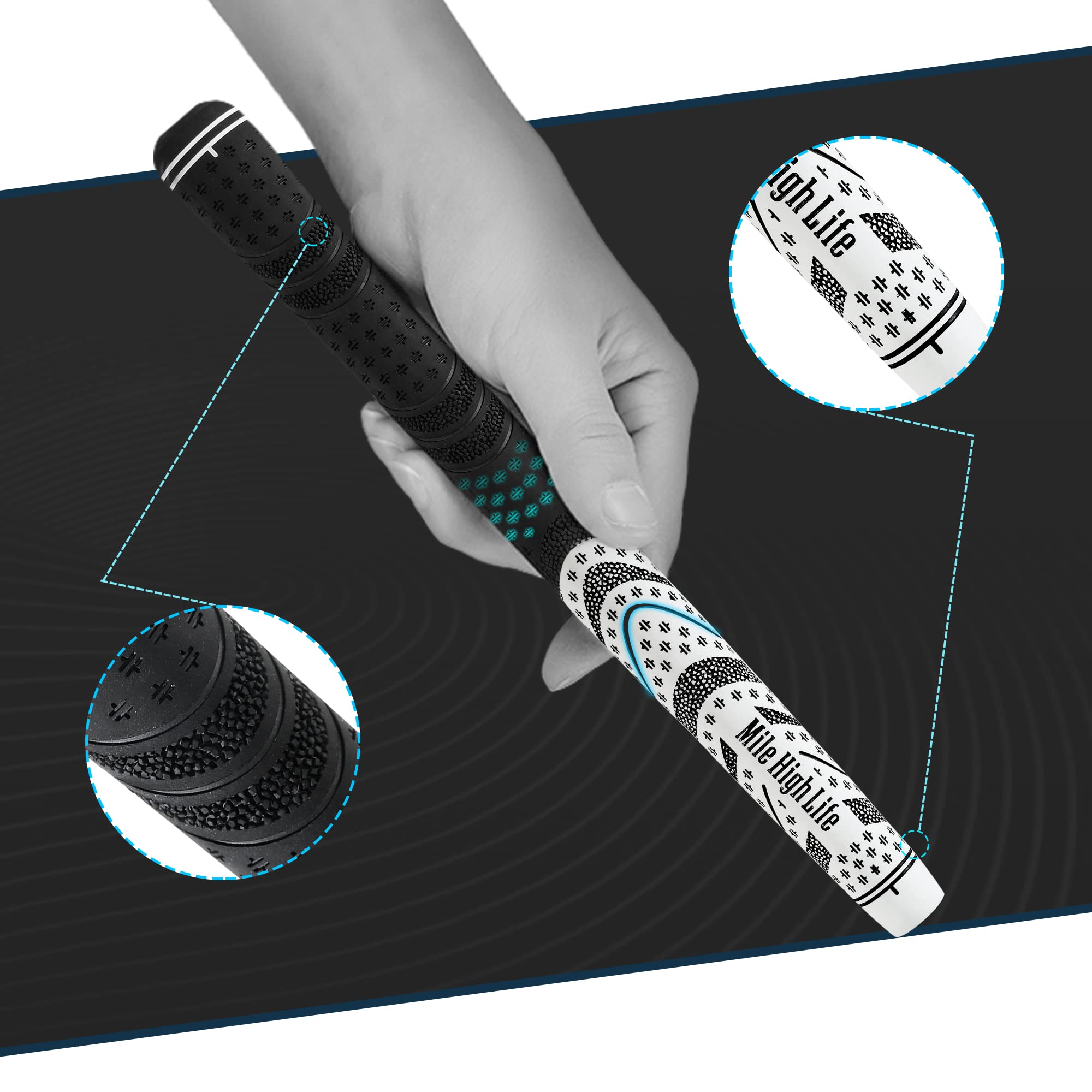Premium Non-Slip Rubber Golf Grips - 3 Pack or 13 Pack Multi-Compound Golf Club Grips for Men & Women | Perfect for Improved Swing Control & Comfort on the Course | Durable Golf Accessories for All Skill Levels