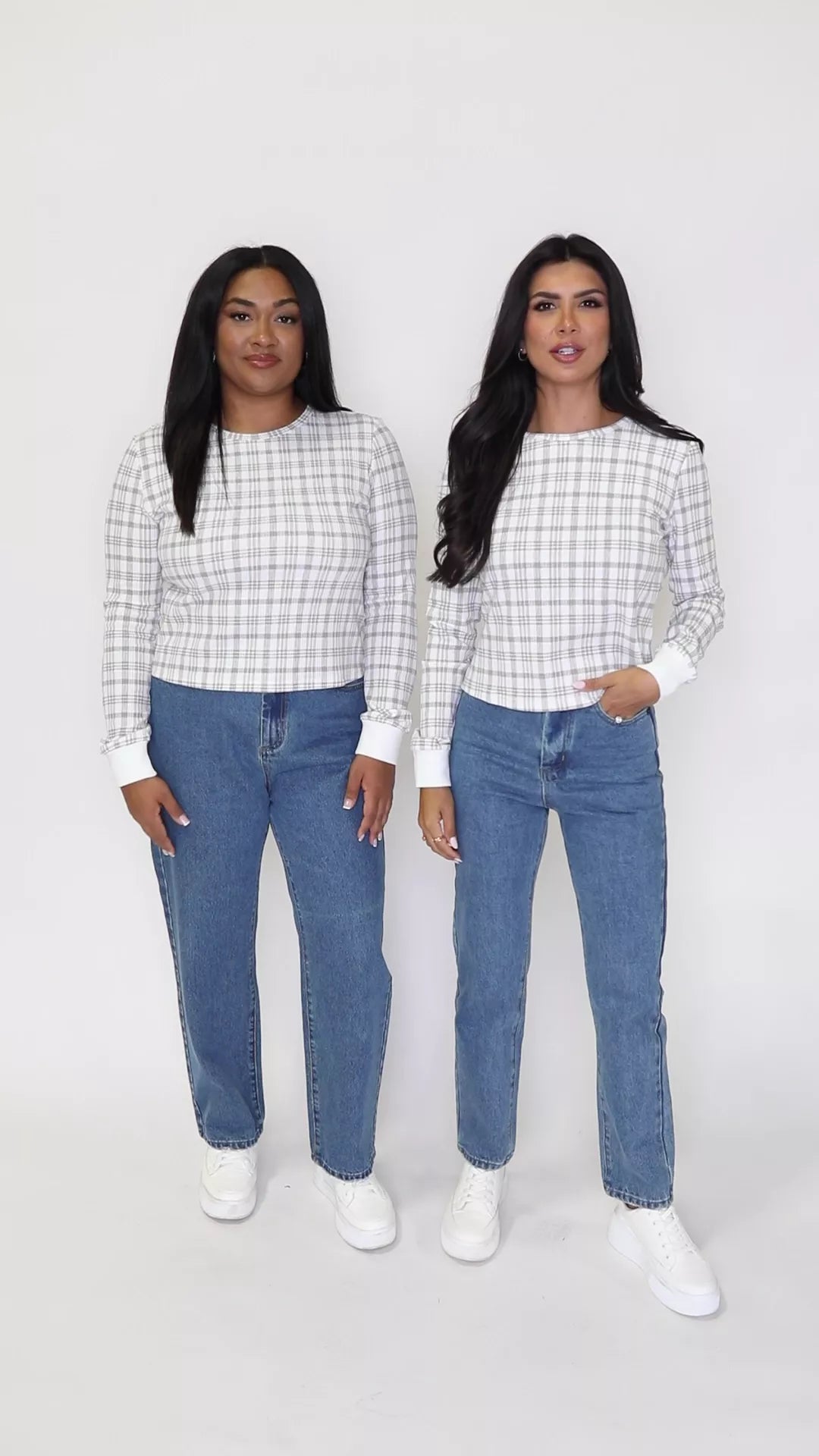 Layers of Love Plaid Waffle Layering Top for Women - Cozy Fall & Winter Fashion - Perfect for Layering Under Jackets or Sweaters