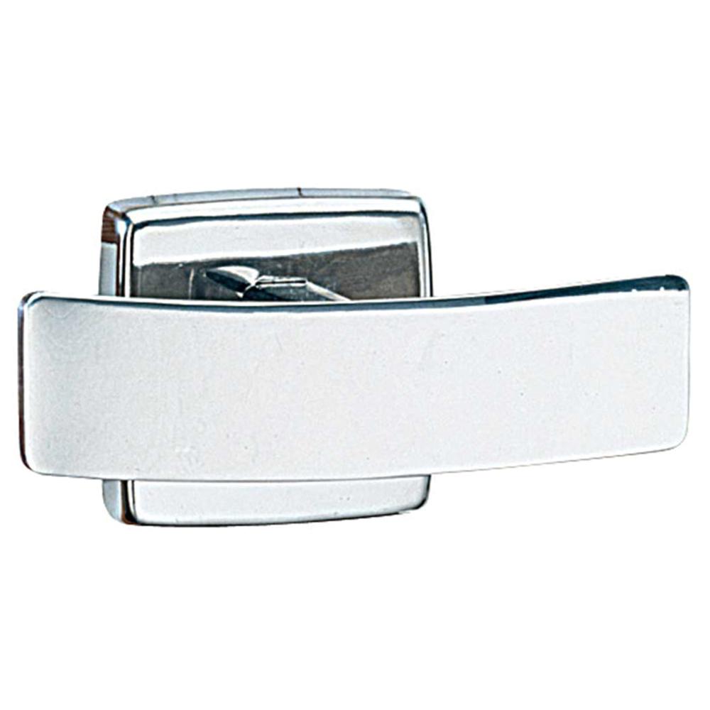 Bobrick B67 ClassicSeries Double Surface Mounted Robe Hook - Durable Stainless Steel Bathroom Hook for Towels, Robes & Clothes - Perfect for Home, Gym, Spa & Hotel Use