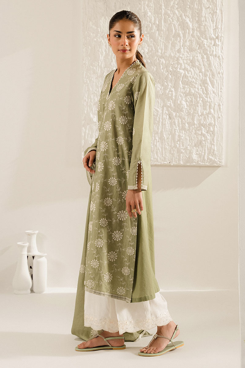 Exquisite Lush 2-Piece Set (Shirt & Dupatta) - Elegant Ethnic Outfit for Women, Parties & Festive Occasions