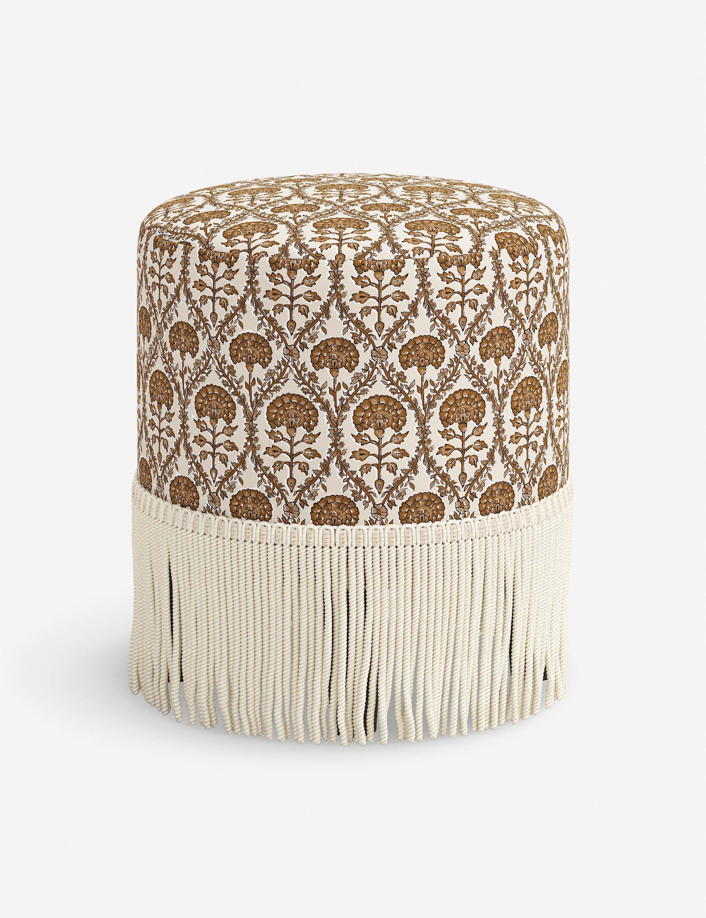 Alair Round Ottoman Stool - Soft Padded Footrest Pouf with Storage for Living Room, Bedroom & Nursery - Versatile Home Decor & Seating Solution