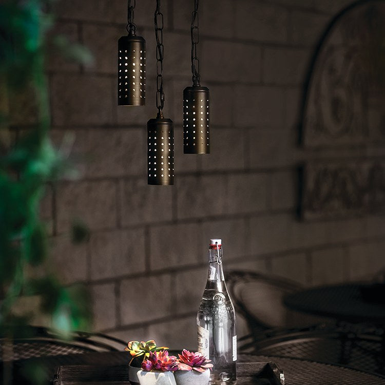 12V Single Light Twinkler Outdoor Pendant - Waterproof Hanging Light for Patio, Garden, Porch & Deck Decor