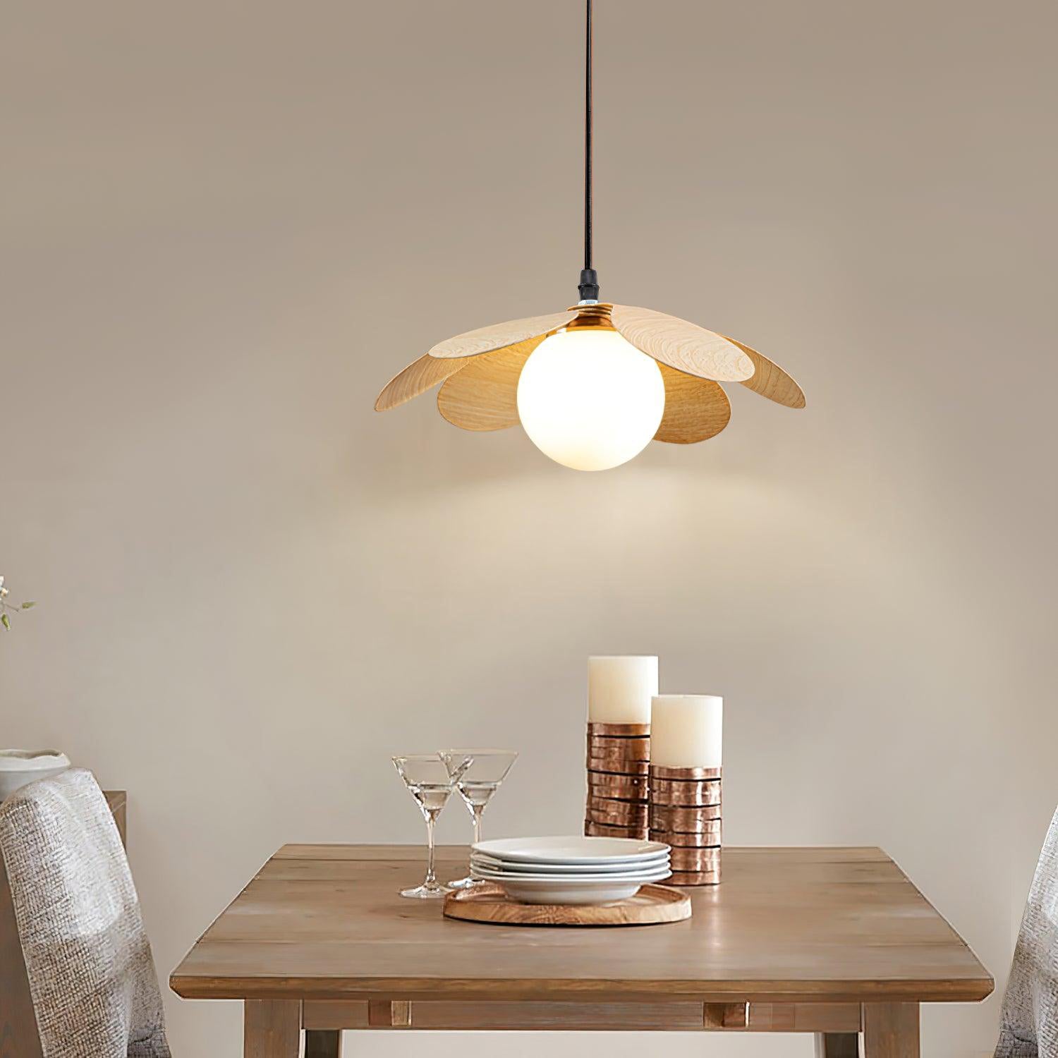 Fleur Petals Pendant Lamp - Elegant Floral Chandelier for Dining Room, Bedroom & Living Room Decor | Modern Ceiling Light Fixture with Petal Design | Perfect for Home, Cafe and Wedding Decoration