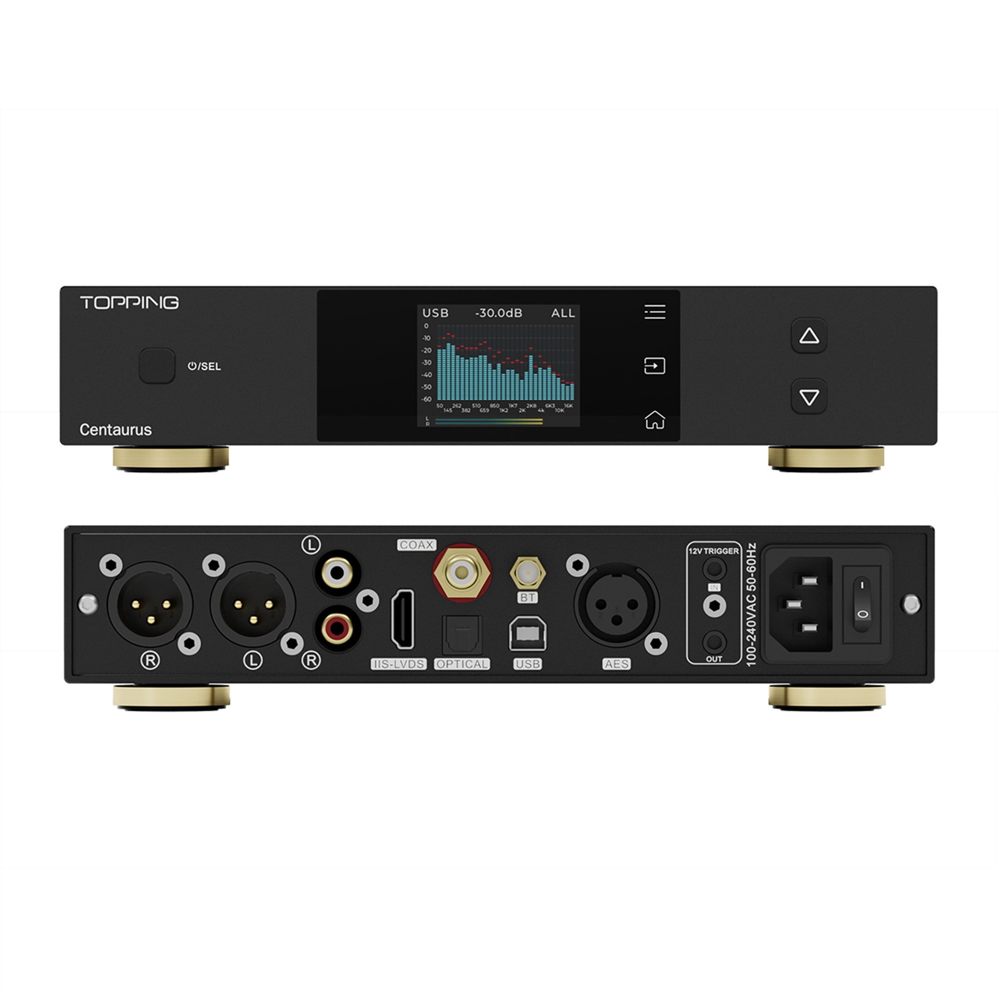 Topping Centaurus R2R Desktop DAC - High Resolution Audio Decoder for Audiophiles | Perfect for Home Studio, Hi-Fi Systems & Music Production