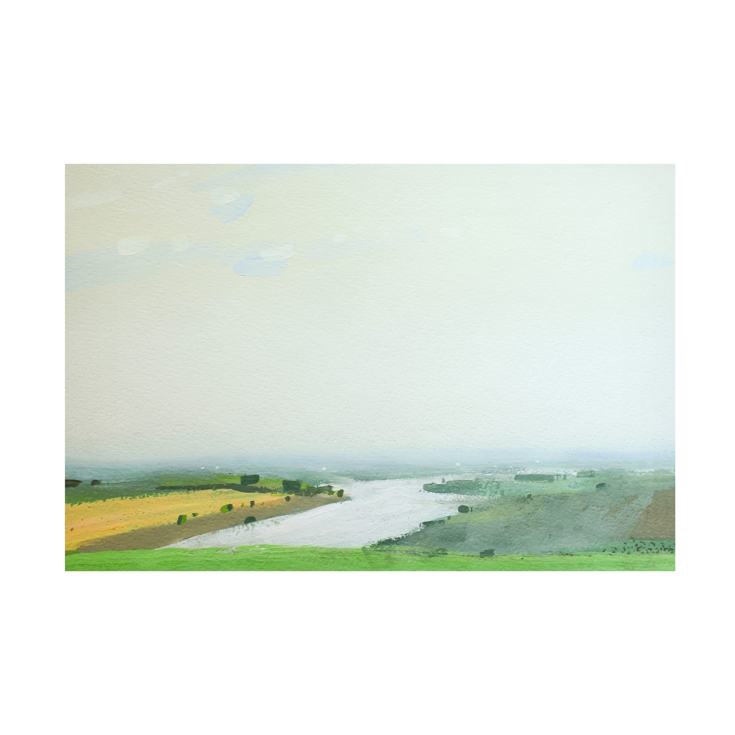 Trademark Fine Art 'Vodobud' Canvas Wall Art Painting by Igor Nekraha - Modern Home Decor for Living Room, Bedroom & Office