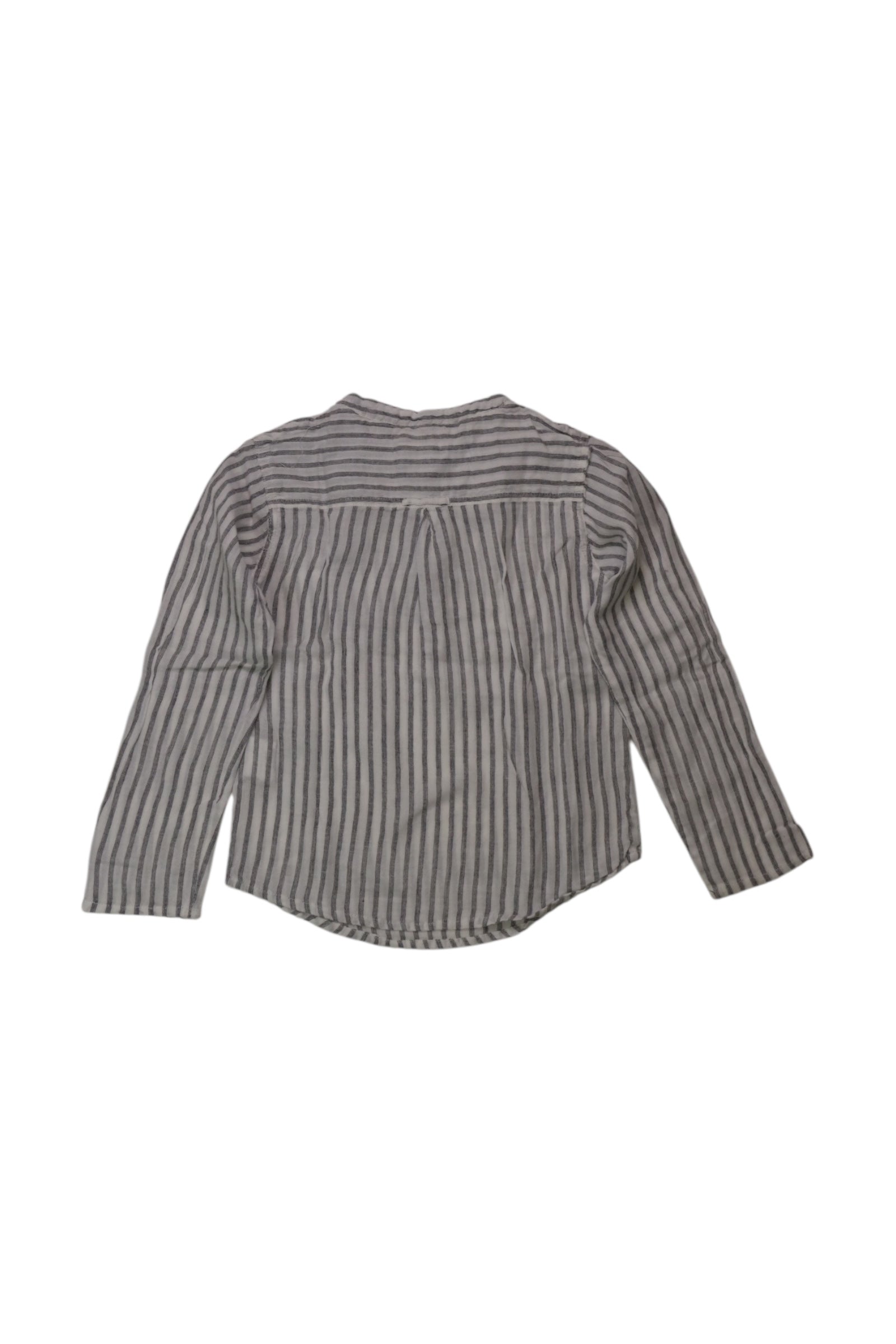 Arsène Et Les Pipelettes Striped Long Sleeve Shirt for Boys 5T - Comfortable Cotton Top for School, Playdates & Everyday Wear