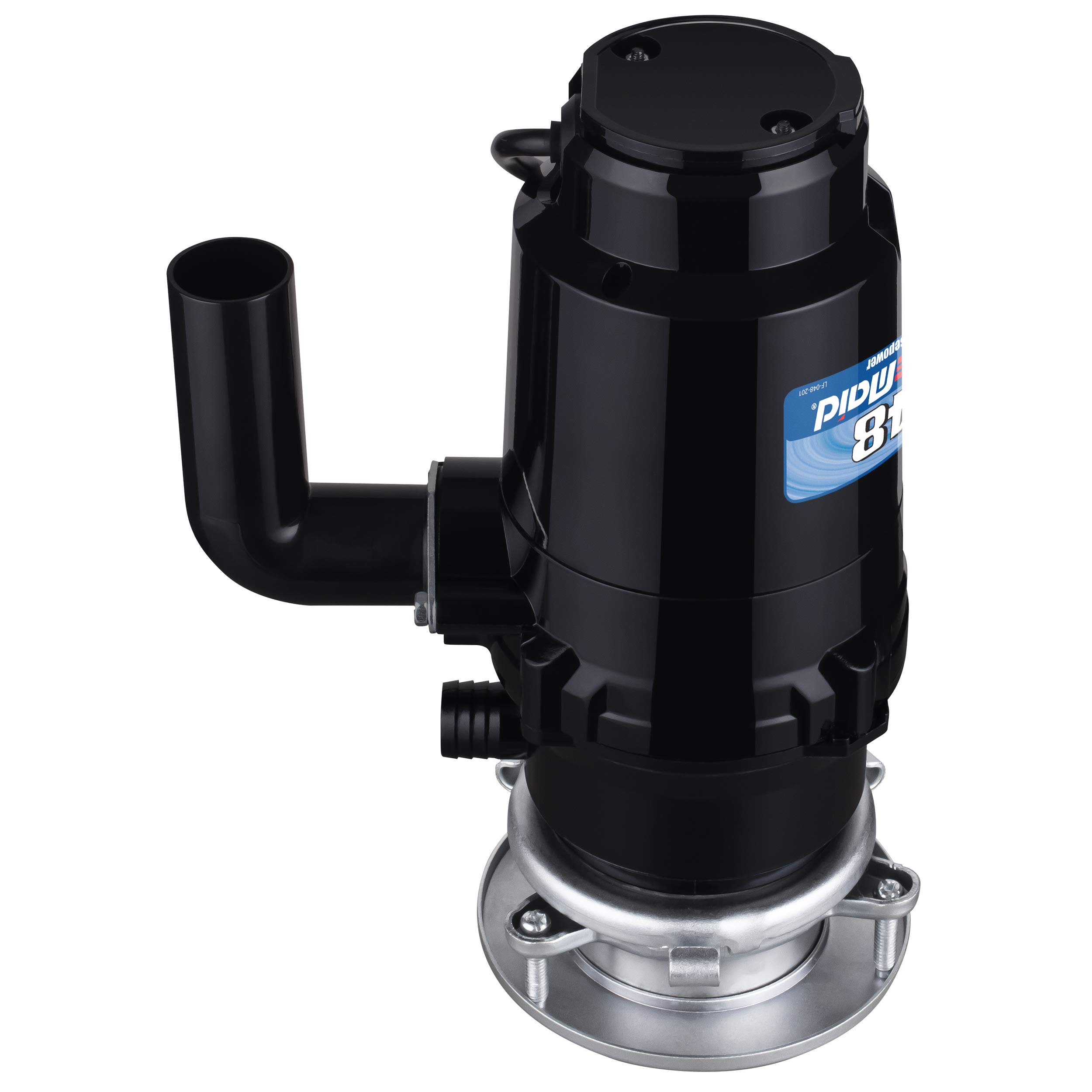 Waste Maid 10-US-WM-048-3B 1/3 HP Compact Garbage Disposal with Anti-Jam Stainless Steel Grinding System - Black | Ideal for Kitchen Sink Waste Disposal & Food Scrap Recycling