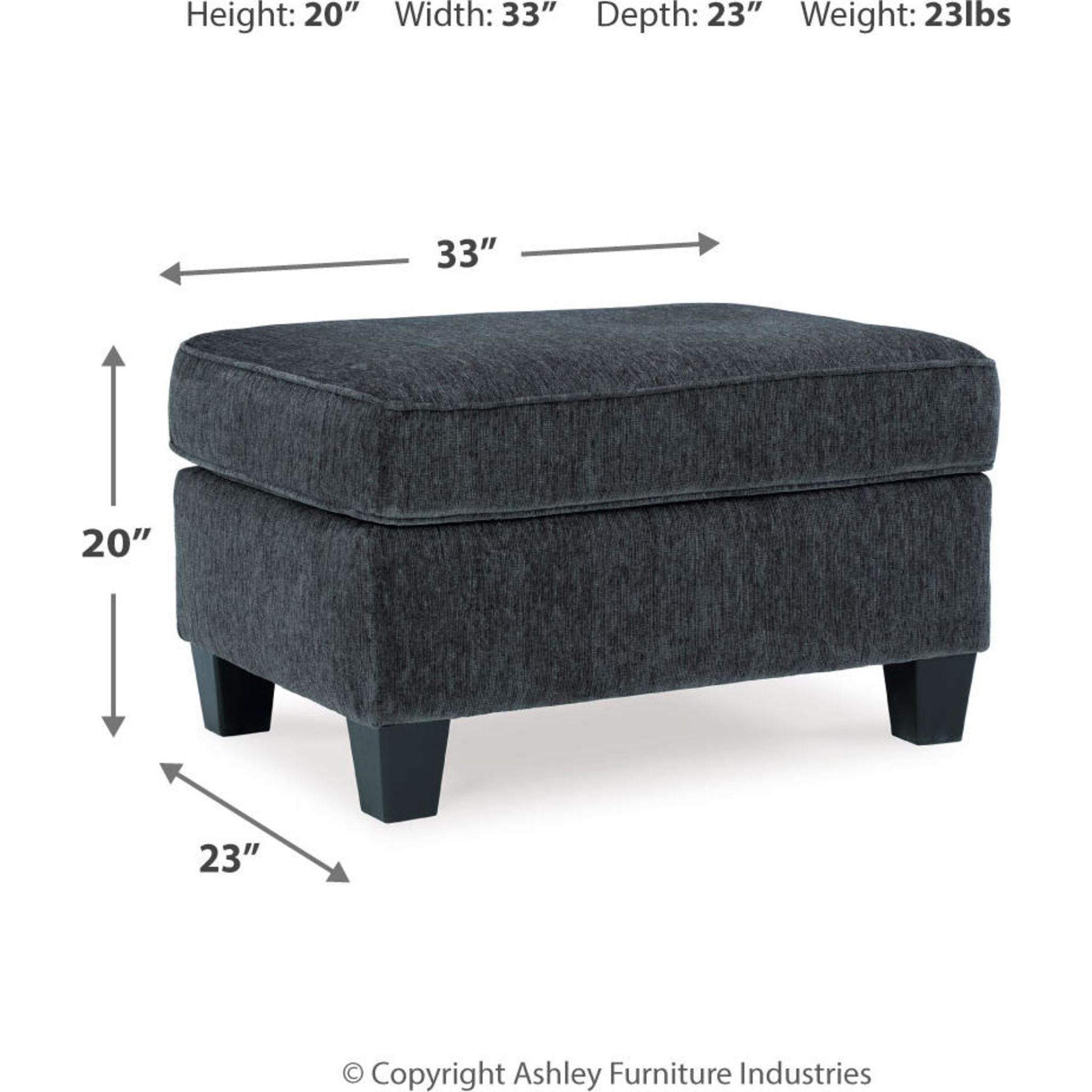 Abinger Ottoman Natural - Stylish and Versatile Storage Bench for Living Room, Bedroom, or Entryway