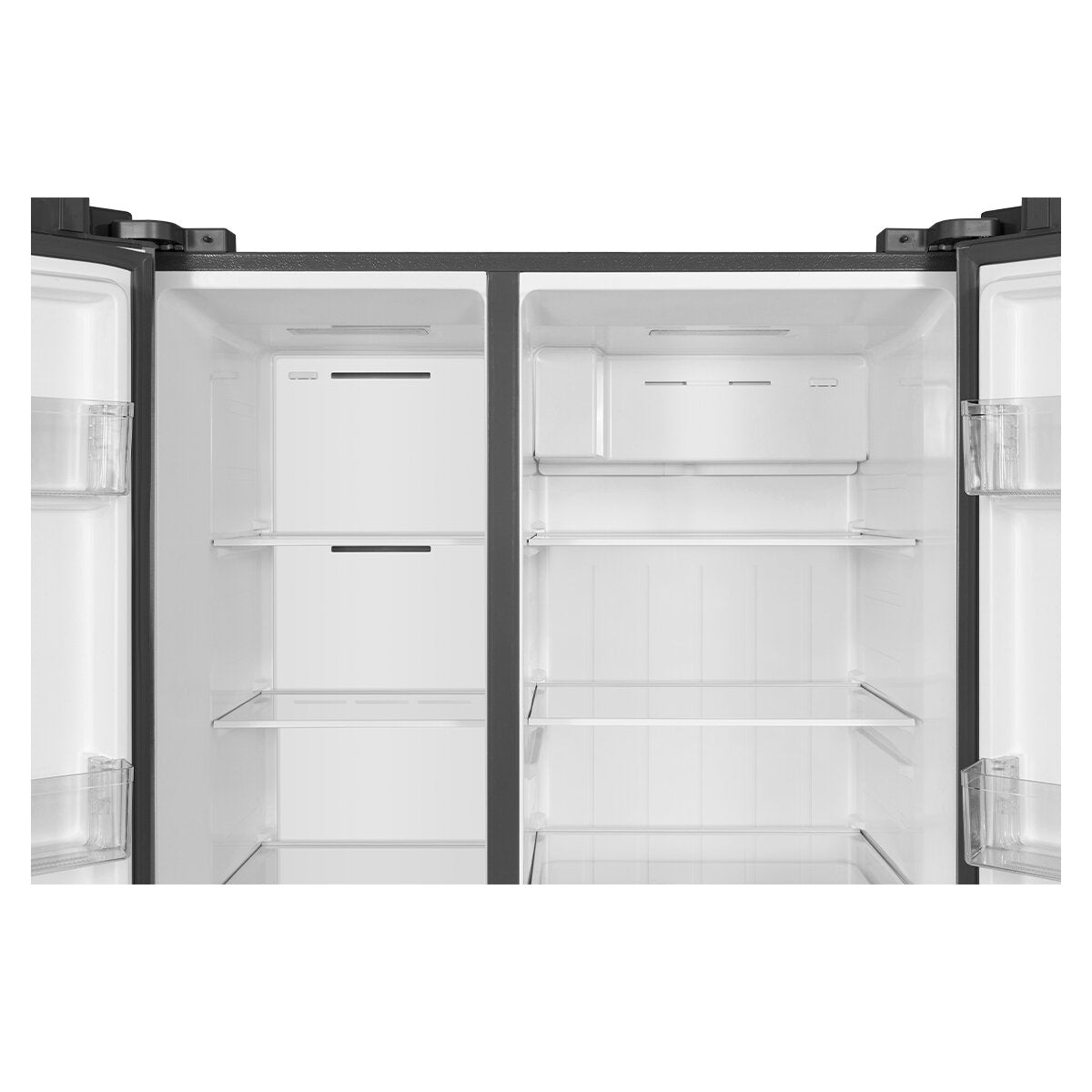 TCL 505L Side by Side Refrigerator - Energy Efficient, Frost Free, Grey (P525SBC) - Perfect for Modern Kitchens & Large Families