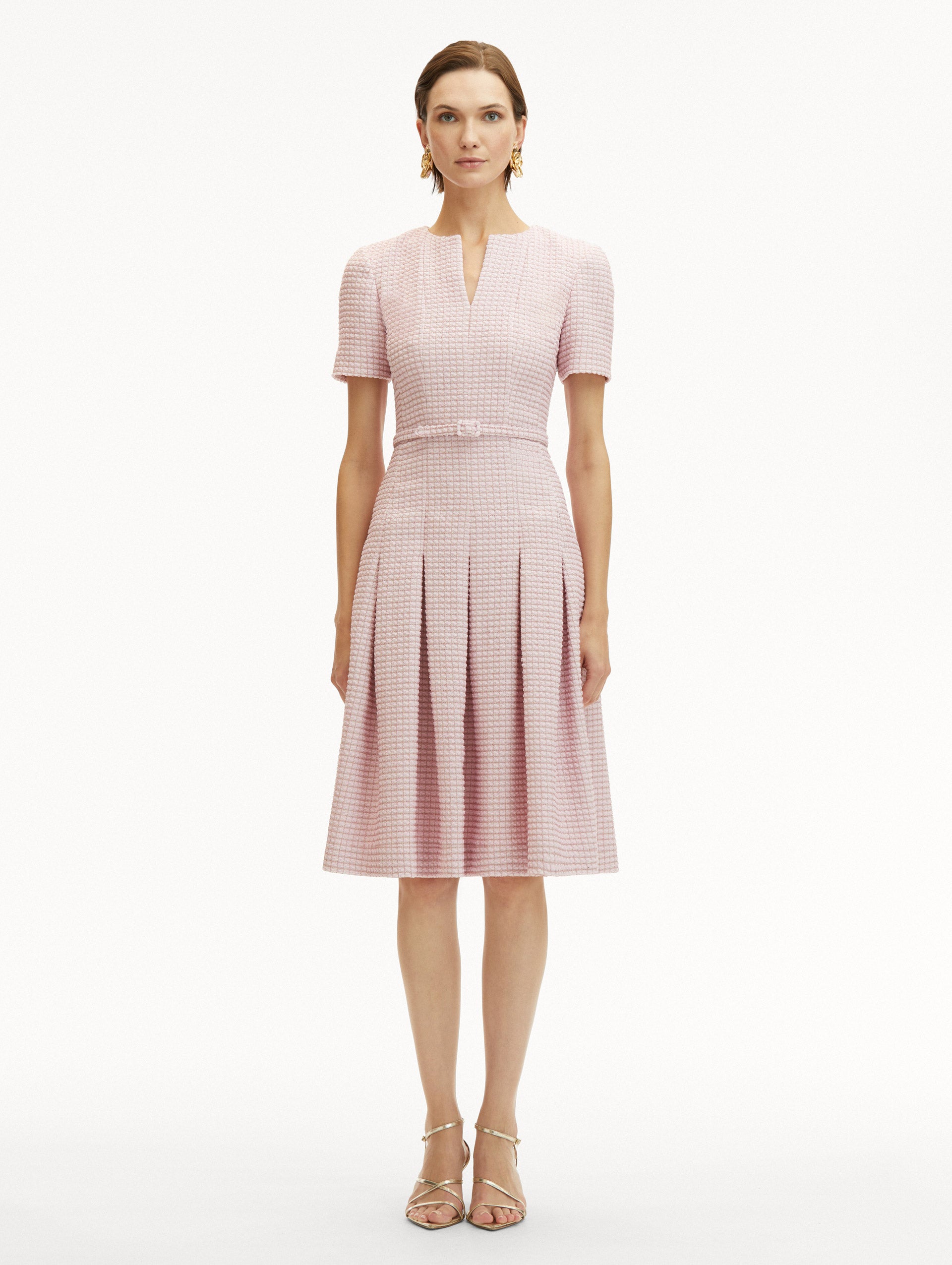 Lurex Check Tweed Dress for Women - Elegant Party & Evening Wear - Perfect for Holiday Parties, Cocktail Events & Special Occasions
