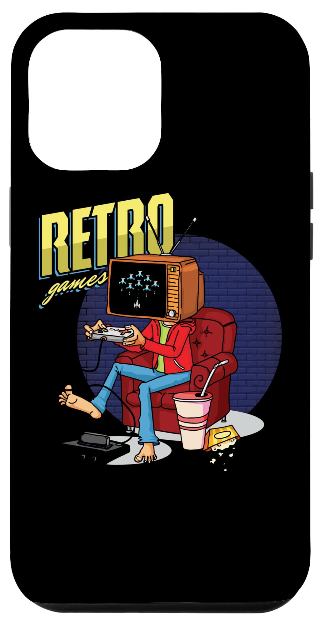 iPhone 12 Pro Max Case - Retro Gaming Design for iPhone 12 Pro Max - Perfect Gift for Gamers & Tech Nerds - Durable Protection for Work, Travel & Everyday Use