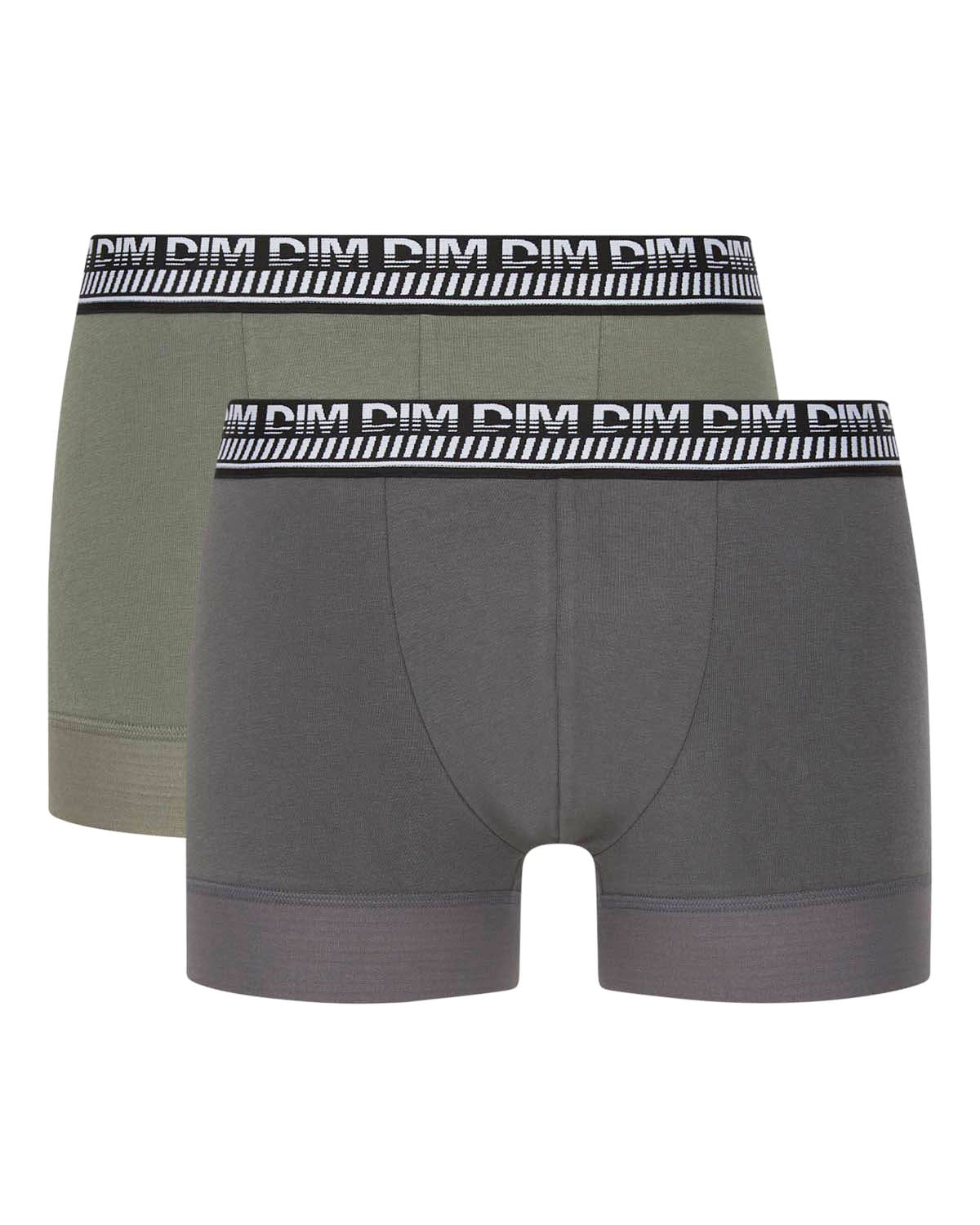 2 Pack Men's Stretch Cotton Boxer Briefs - Olive Green Stay & Fit Underwear for All-Day Comfort & Support - Perfect for Workout, Travel & Daily Wear