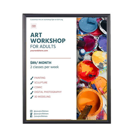 15x22 Poster Frame - SwingFrame Wide Face Display for Art, Photos & Posters - Perfect for Home, Office & Gallery Decor