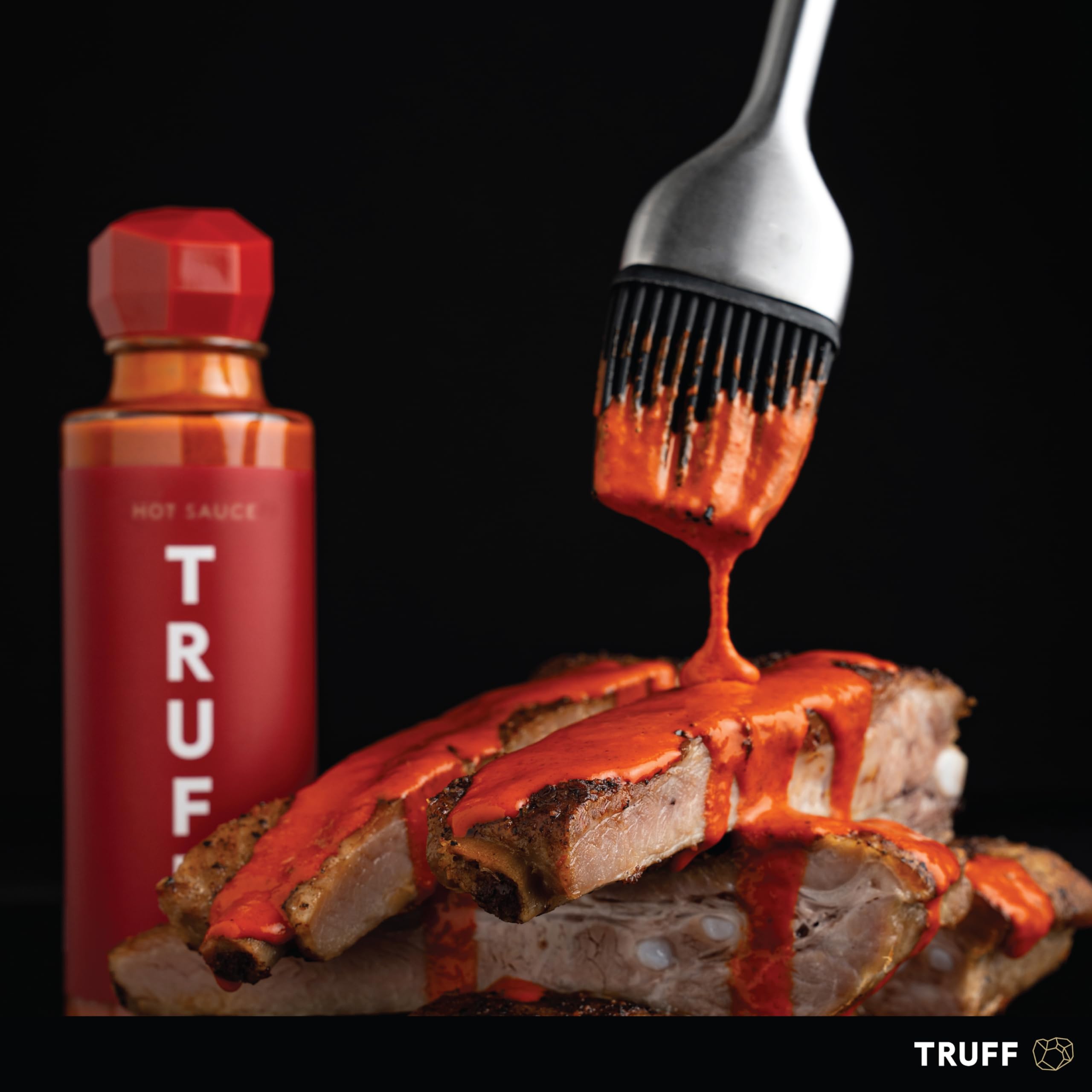 TRUFF Habanero Black Truffle Hot Sauce - Premium Spicy Gourmet Sauce with Jalapeño, Red Chili Peppers & Black Truffle Oil - Infused with Agave Nectar for Intense Heat - 6oz Bottle - Perfect for Tacos, Burgers, Pizza & Gourmet Cooking