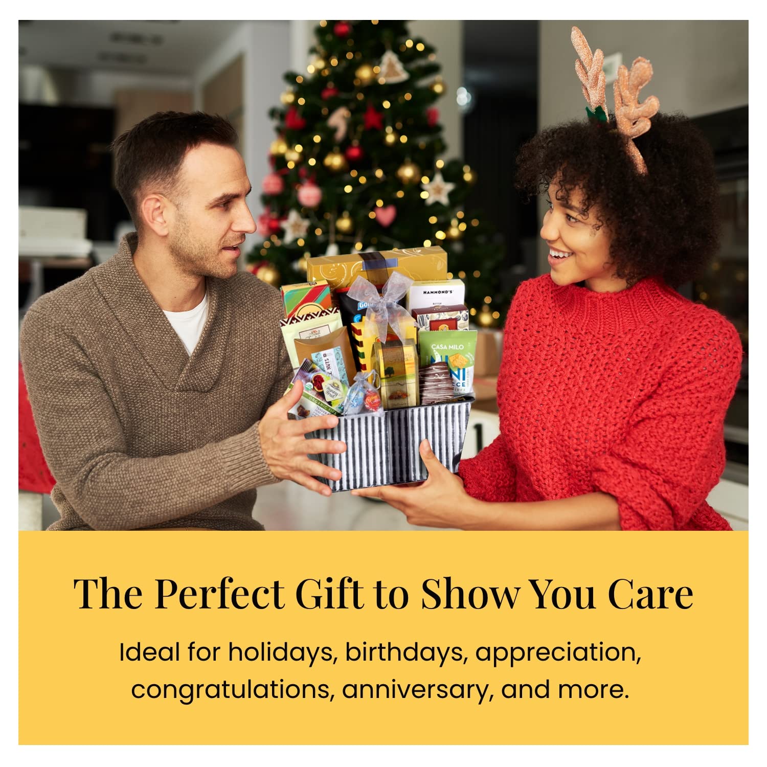 Broadway Basketeers Gourmet Chocolate & Nut Gift Basket - Premium Sweets Collection for Women, Families, College Students | Perfect for Congratulations, Appreciation, Valentine's Day, Corporate Gifts, Thank You & Get Well Presents | Ideal for Holidays, Birthdays & Special Occasions