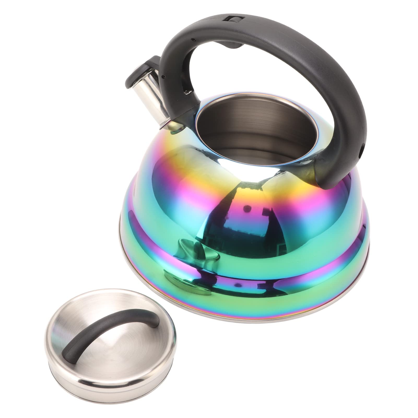 Premium Stainless Steel Stovetop Tea Kettle with Whistle - Classic Whistling Tea Pot for Gas & Electric Stoves - Perfect for Home, Hotel & Restaurant Use