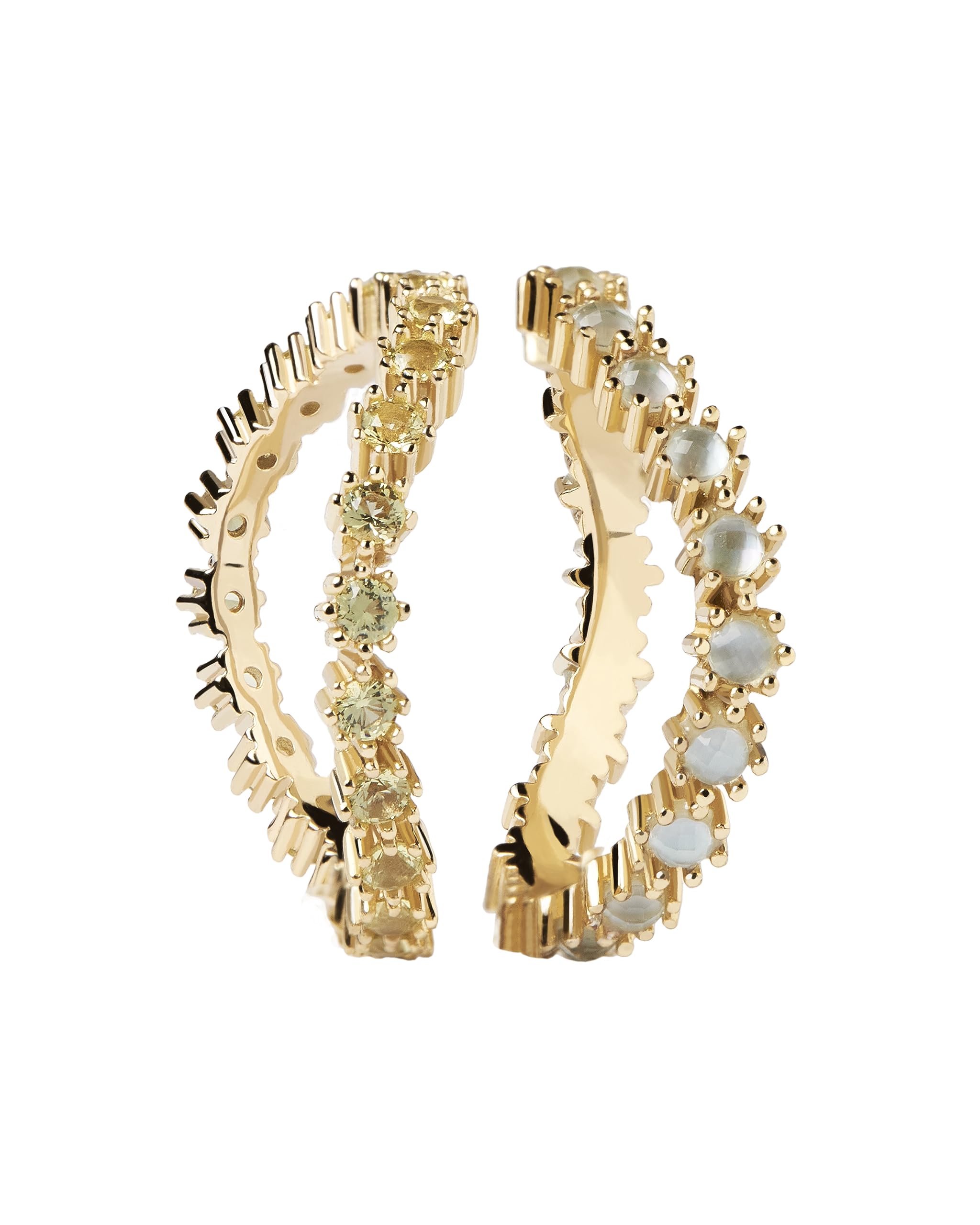 Kara Rings for Women - Elegant Gold & Silver Stackable Rings Set | Perfect for Everyday Wear, Gifts & Special Occasions