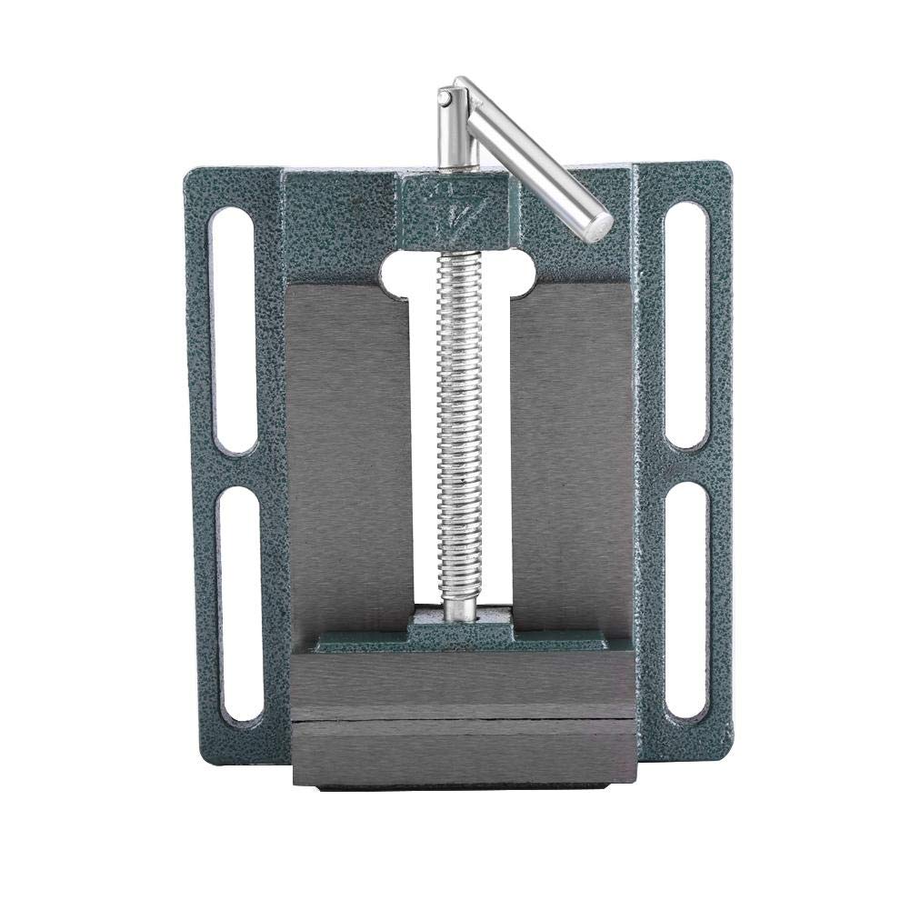 Heavy Duty 6 Inch Industrial Drill Press Vice - 45# Steel Jaw Opening Cast Iron Bench Clamp Vise for Milling, Drilling, Woodworking & Machinery Maintenance | Perfect for Metalworking, Carpentry Shops & DIY Projects