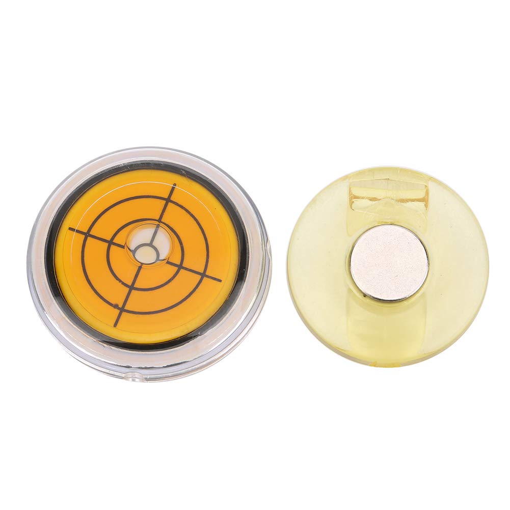 Premium Plastic Golf Ball Marker & Hat Clip - Compact Level Tool for Golfers | Ideal for Golf Accessories, Gifts & Supplies (Yellow) | Perfect for Golf Courses, Tournaments & Practice Sessions