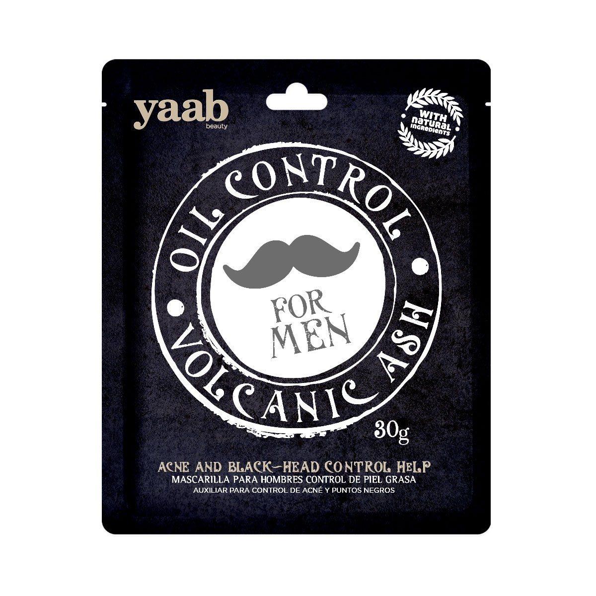 Yaab Beauty Oil Control Face Mask for Men - Reduce Shine & Hydrate Skin - Perfect for Gym, Work & Daily Skincare Routine