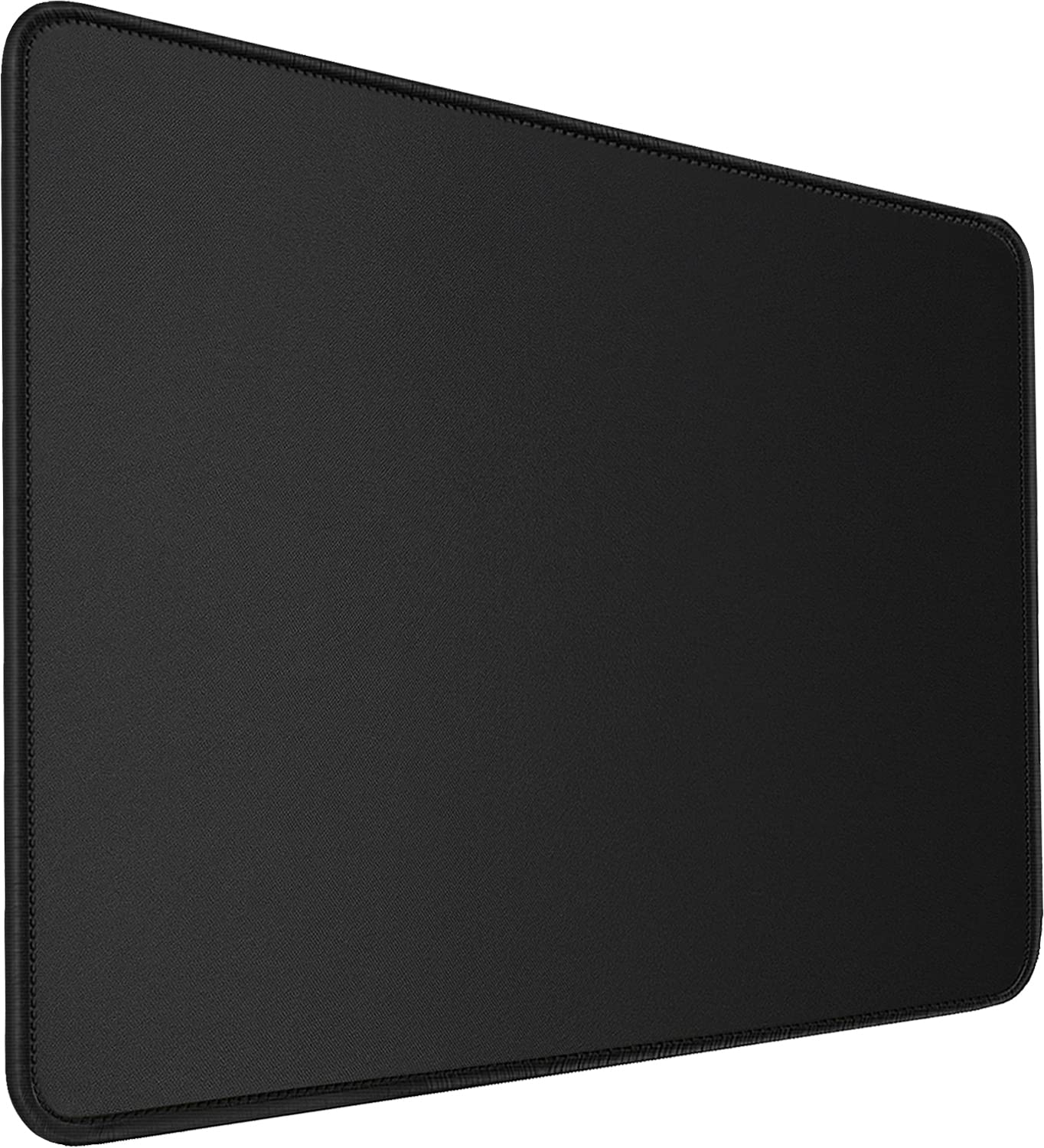 Large Gaming Mouse Pad 14.9x11.7 Inches - Premium Textured Surface with Double Stitched Edges, Waterproof & Non-Slip Rubber Base - Perfect for PC, Laptop, Office & Home Use - Ideal for Gaming, Work & Daily Computing (Black)