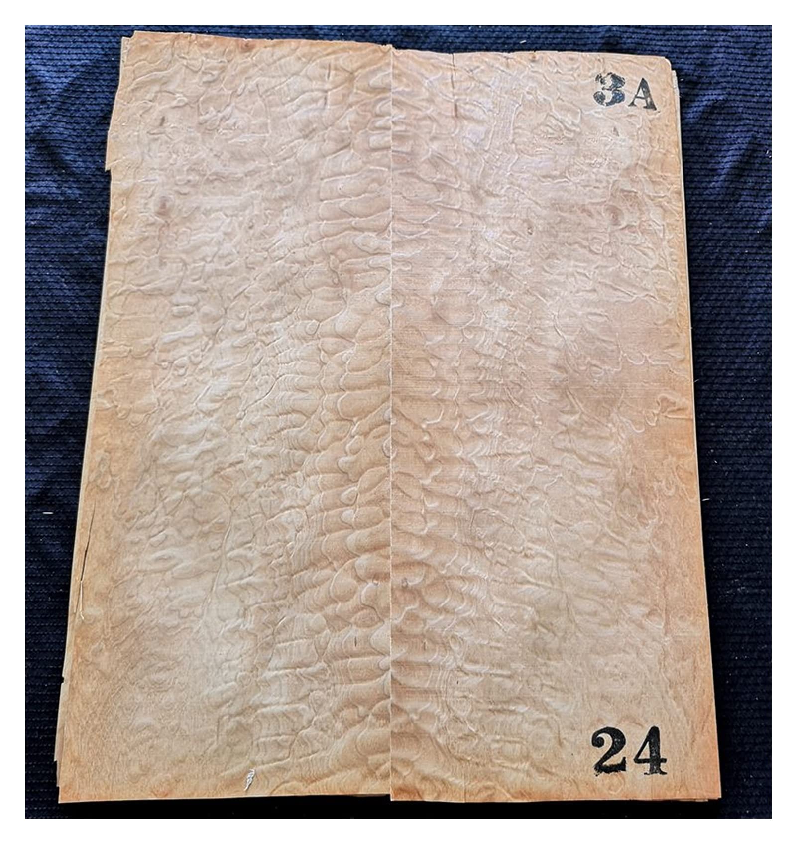 Premium 3-Piece Quilted Maple Electric Guitar Body Veneer - Unfinished DIY Guitar Parts (5304000.5mm) for Custom Builds & Repairs - Perfect for Electric Guitar Upgrades, Luthier Projects & DIY Instrument Crafting