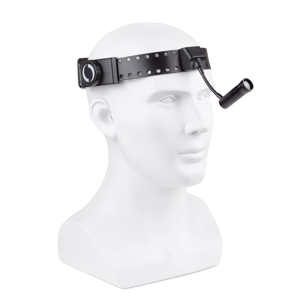 XUX 5W Ultra Bright LED Headlamp with Adjustable Headband - Includes 2 Rechargeable Batteries - Perfect for Camping, Hiking, Running & Night Work
