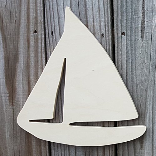 Handcrafted Wooden Sailboat with Ship Wheel & Anchor Set - Nautical Wall Decor for Beach House, Nursery & Ocean Theme Rooms - 12