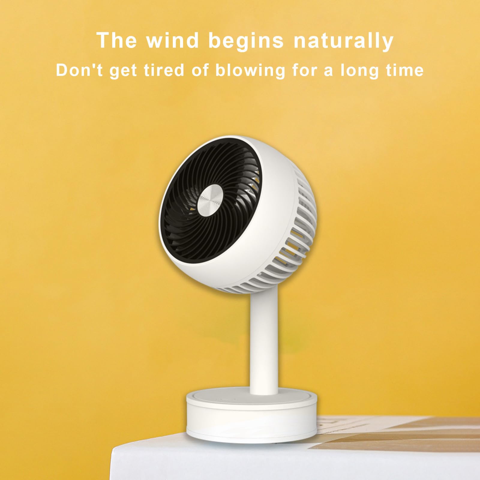 3-Speed USB Portable Cooling Fan - Quiet Electric Desktop Air Cooler for Bedroom, Office & Personal Use | Mini Air Conditioner for Home, Travel & Workspace