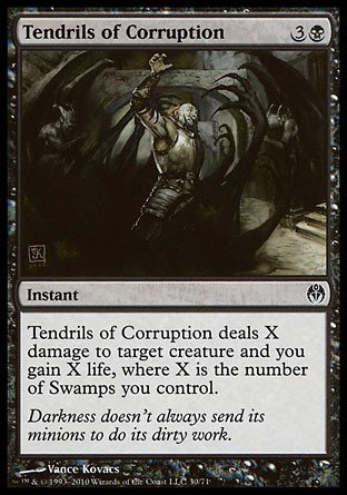 Magic The Gathering - Tendrils of Corruption Card - Phyrexia vs The Coalition Duel Deck | MTG Collectible Trading Card Game | Perfect for Commander, Modern & Casual Play